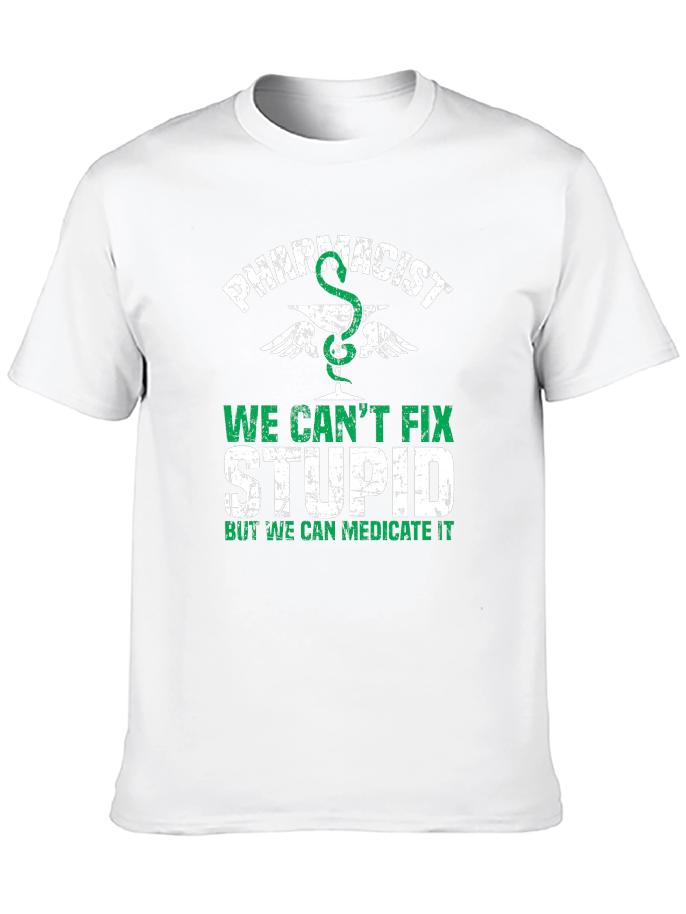 Black Pharmacist T-Shirt - We Can't Fix Stupid view 10