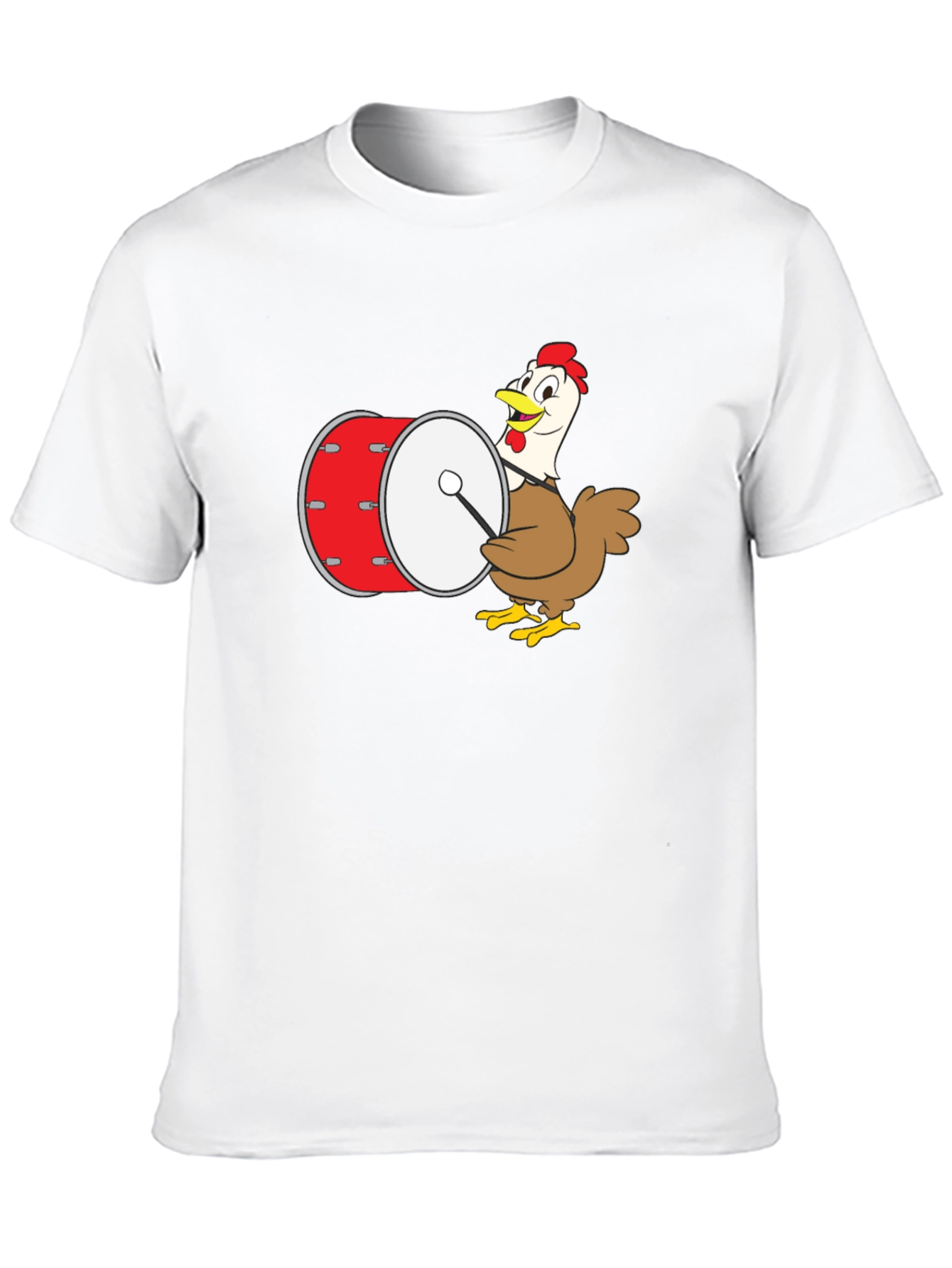 Black Chicken Drummer Graphic Tee view 10