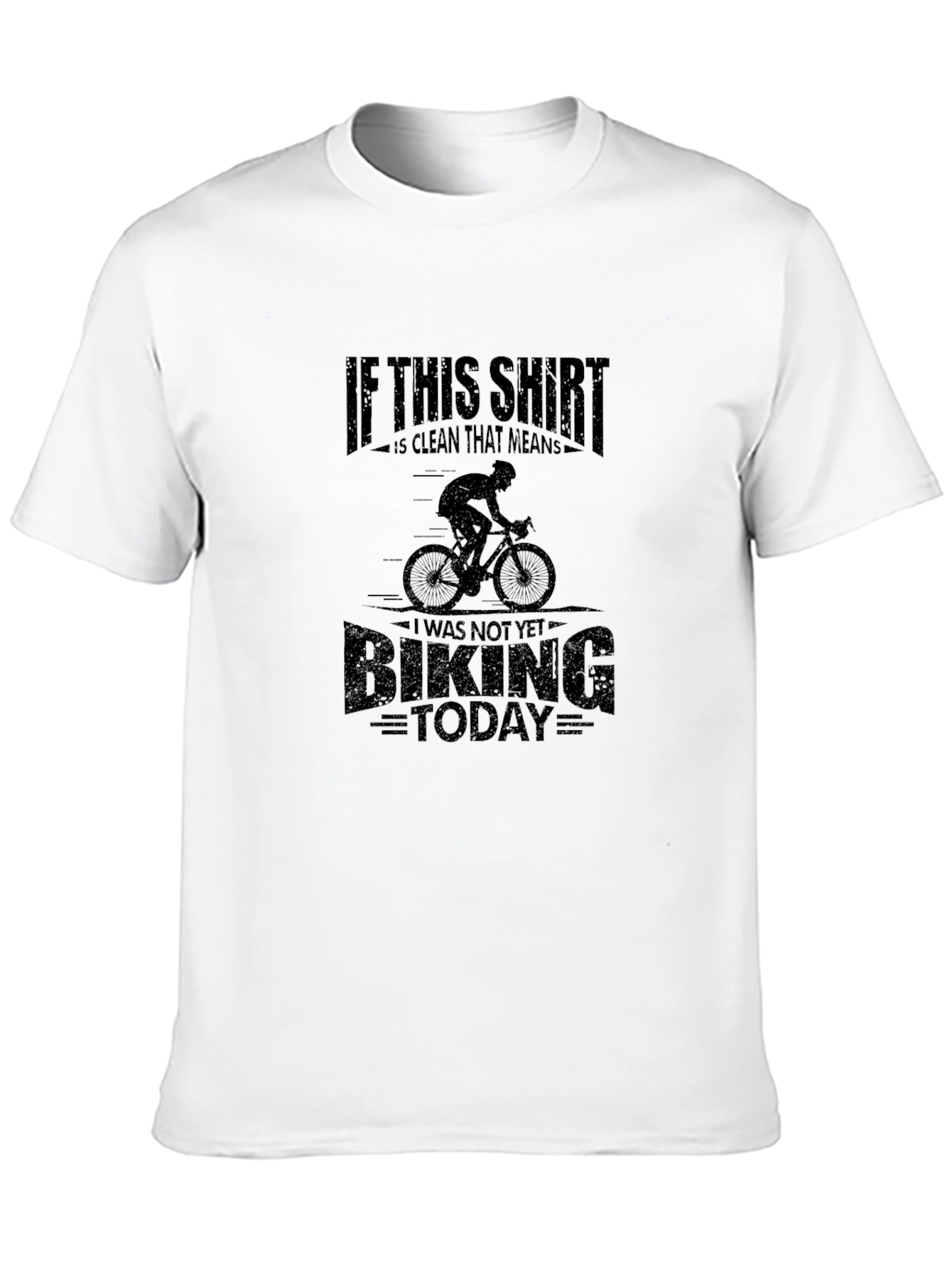 Black Funny Cycling T-Shirt: If This Shirt Is Clean view 10