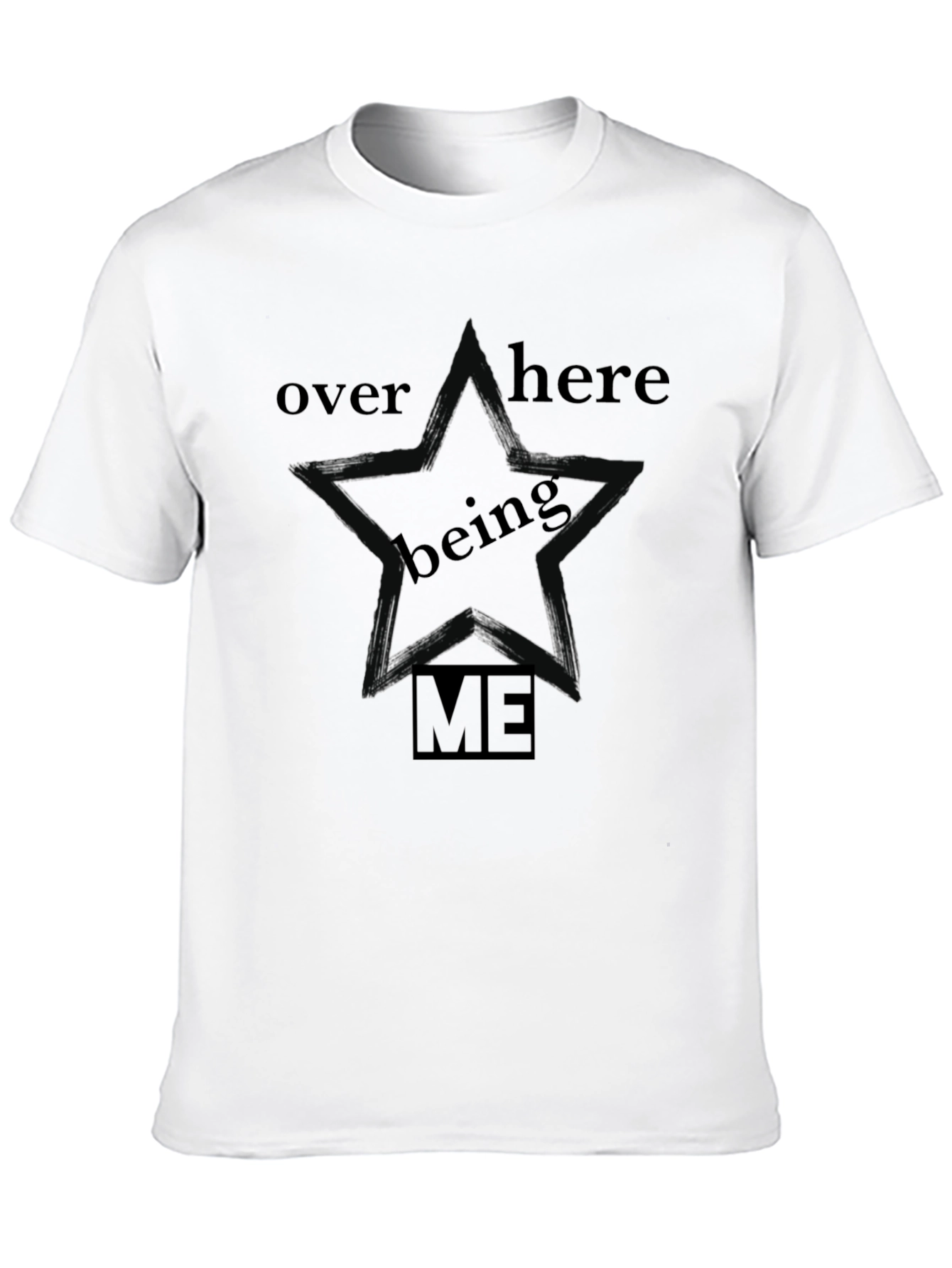Black Being Me Star Graphic Black T-Shirt view 10