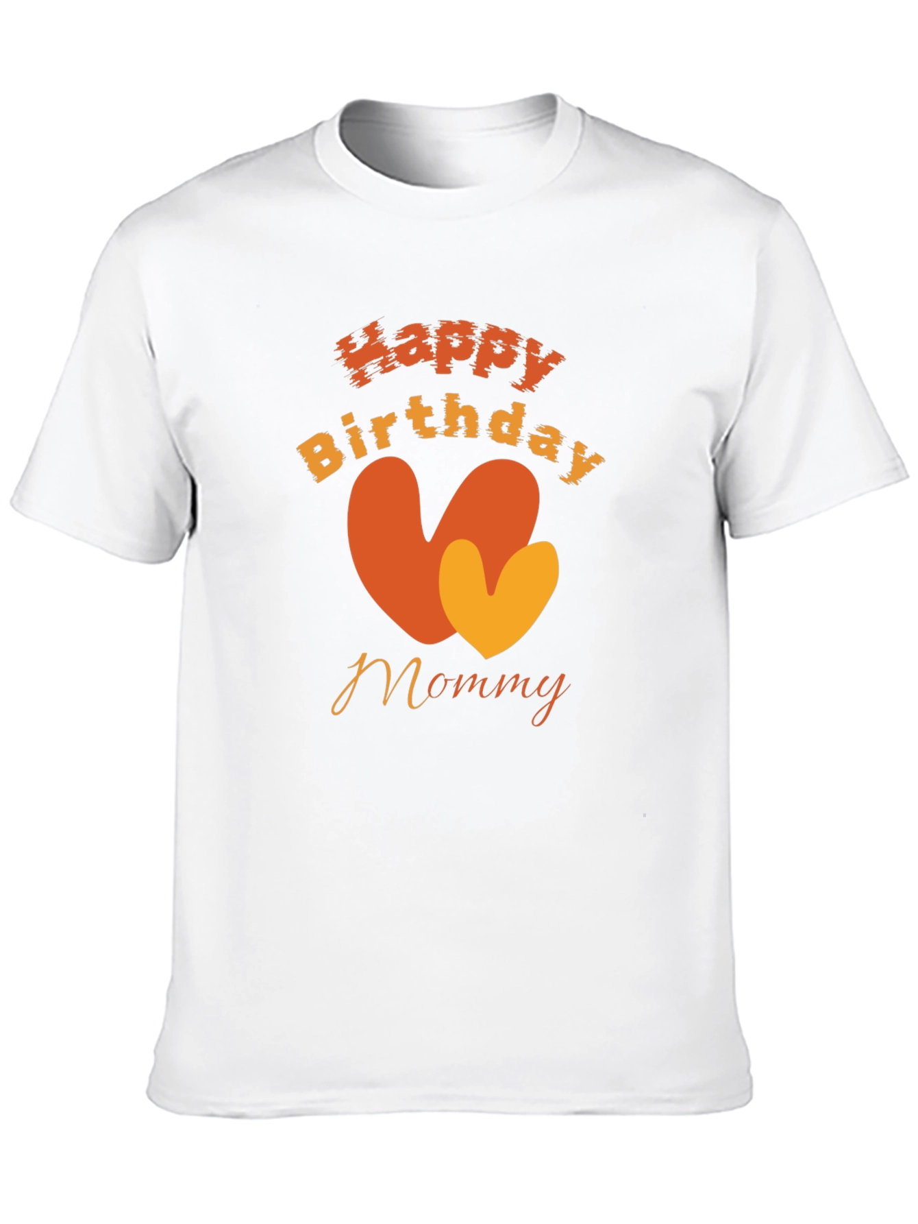 Black Happy Birthday Mommy Black T-Shirt view 10