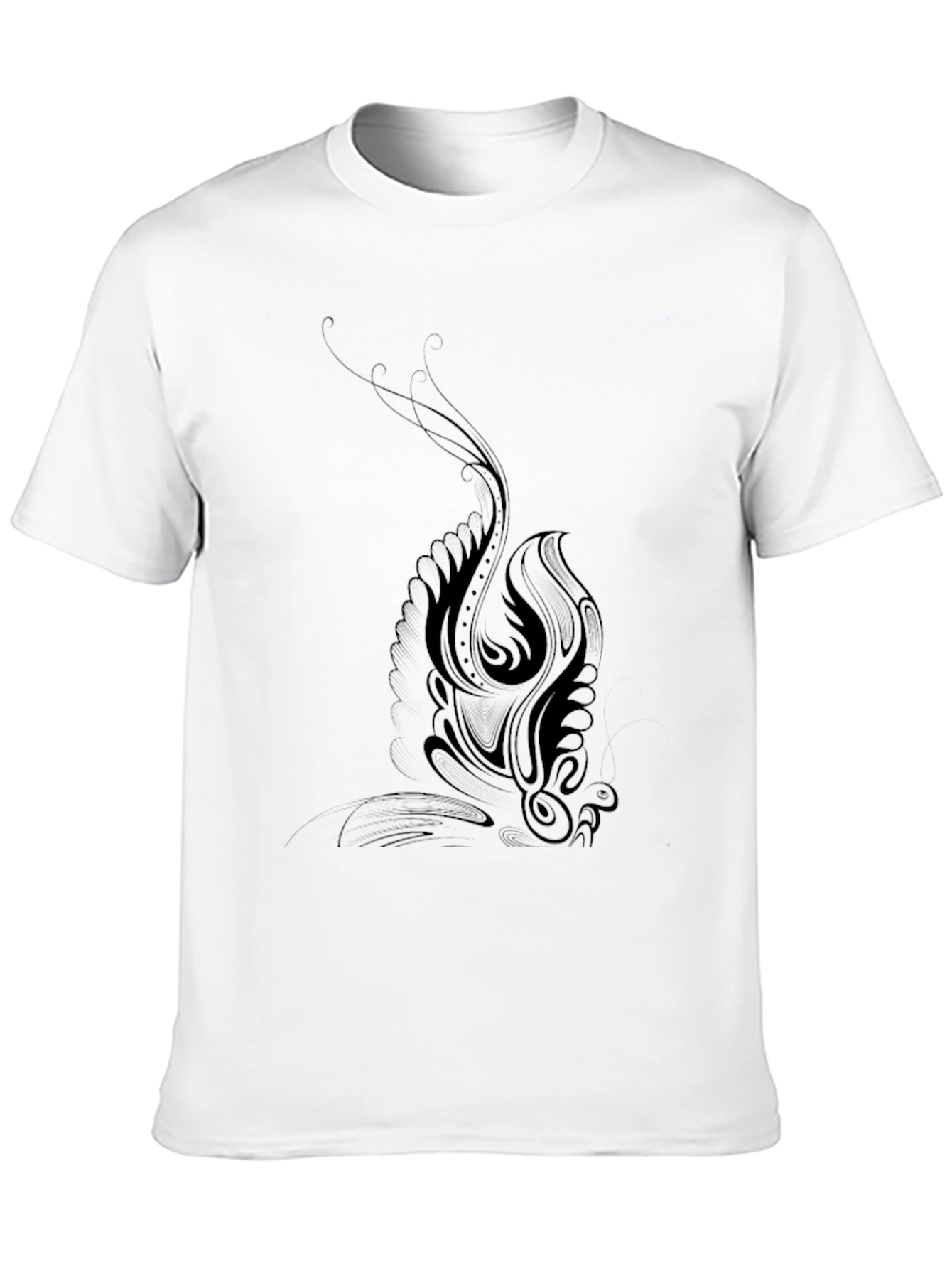 Black Phoenix Graphic Black T-Shirt for Men view 10