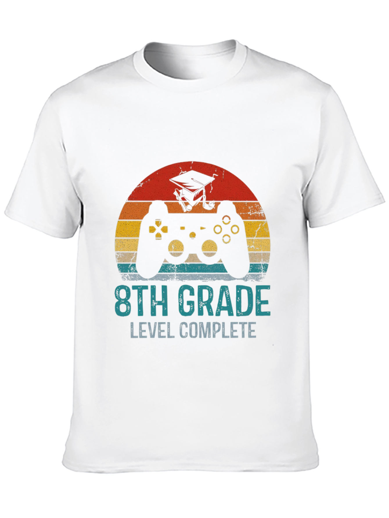 8th Grade Level Complete Gamer Graduation T-Shirt - 10