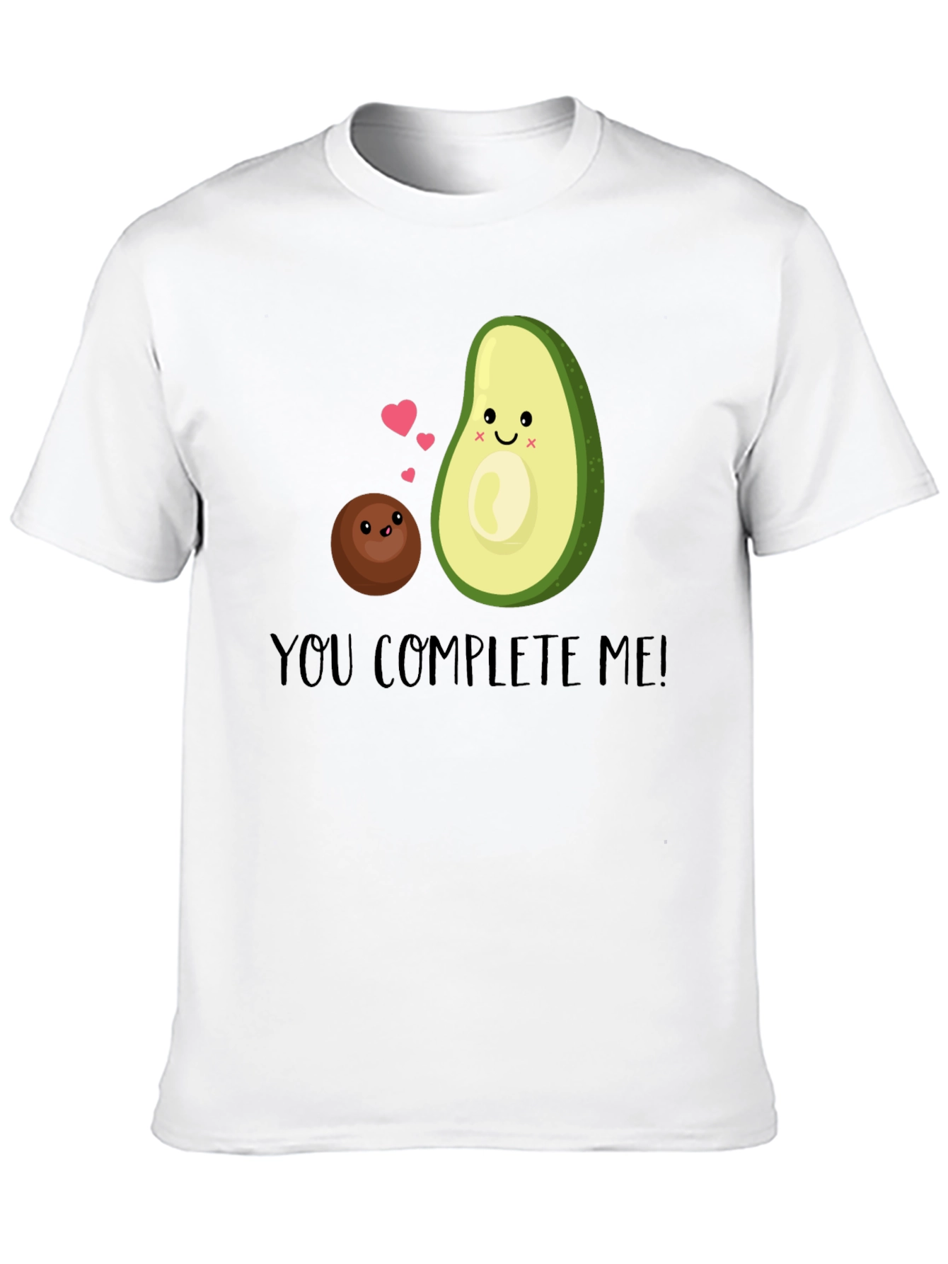 Black You Complete Me Avocado T-Shirt view 10