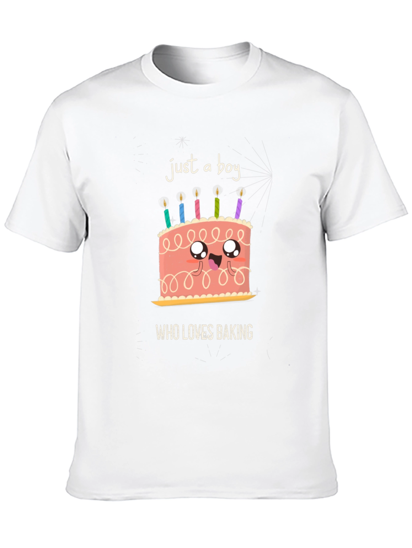 Black Boy Who Loves Baking Graphic T-Shirt view 10