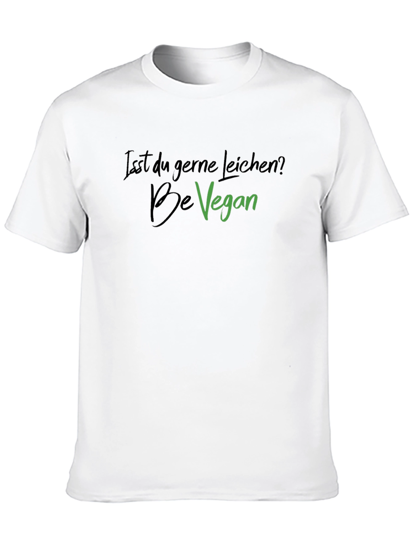 Black Be Vegan T-Shirt - Isst Du Gerne Leichen? Black Tee view 10