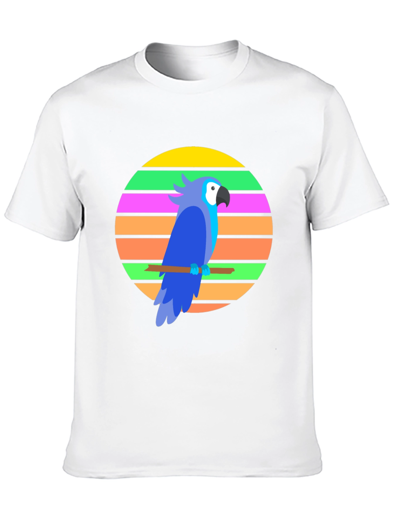 Black Retro Parrot Graphic Tee view 10