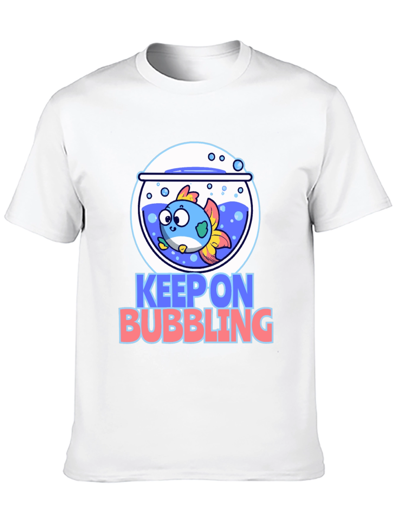 Black Keep On Bubbling Graphic Tee - Black Cotton T-Shirt view 10