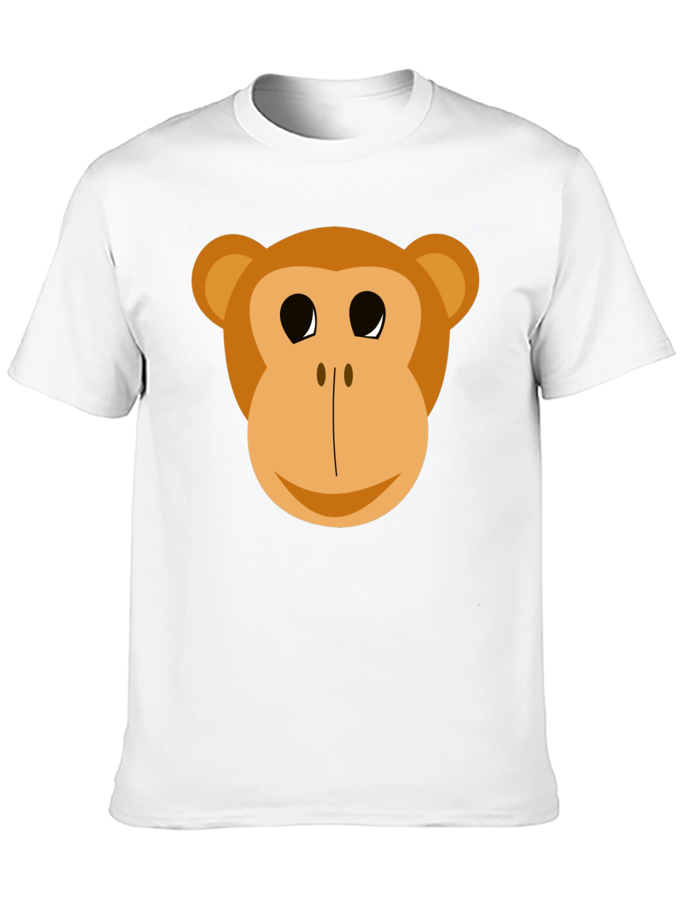 Black Funny Monkey Face Graphic T-Shirt view 10