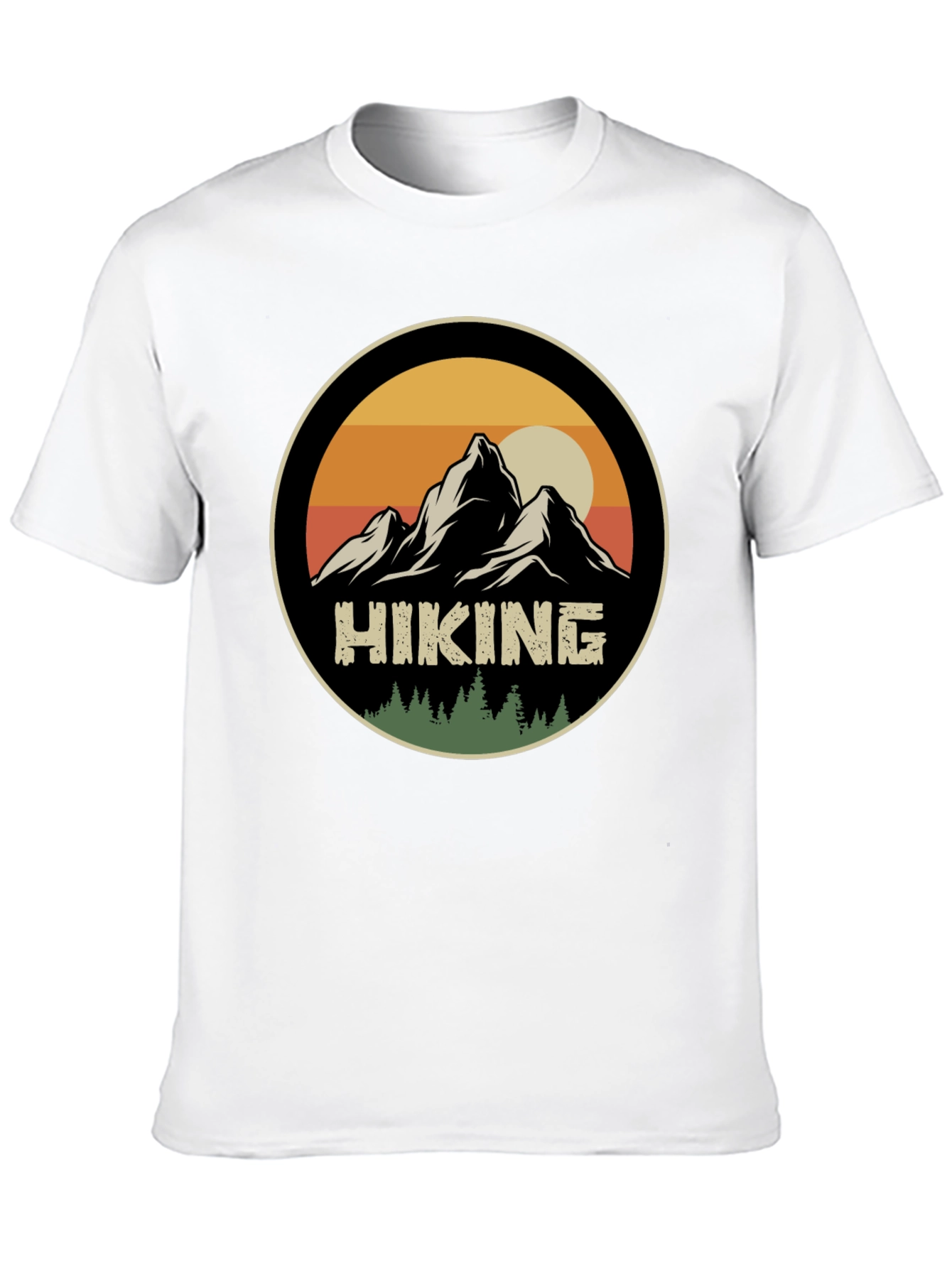 Black Hiking Adventure T-Shirt - Mountain Graphic Tee view 10