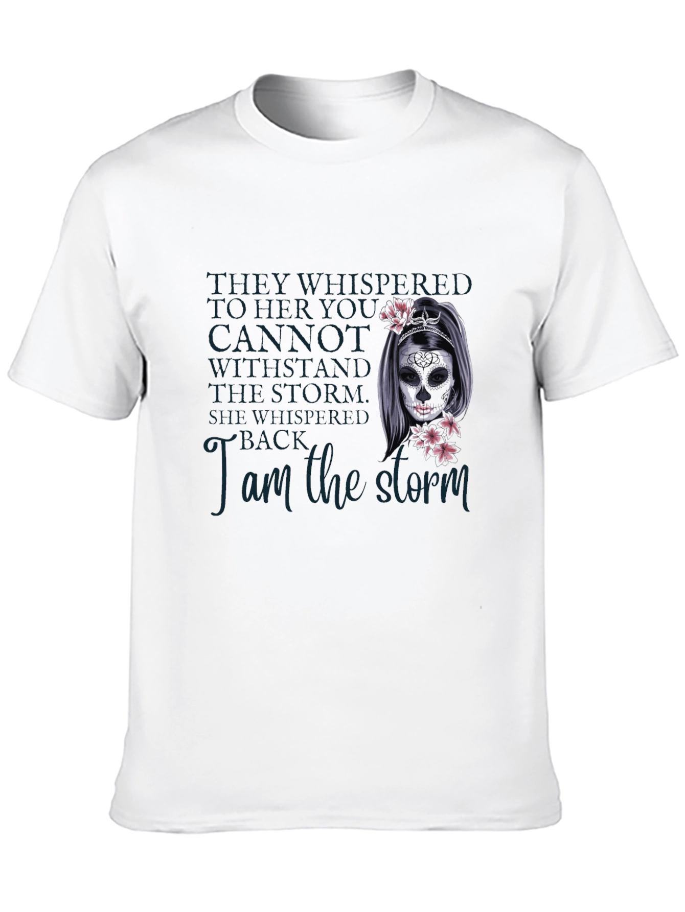 Black I am the Storm Graphic T-Shirt - Dark view 10