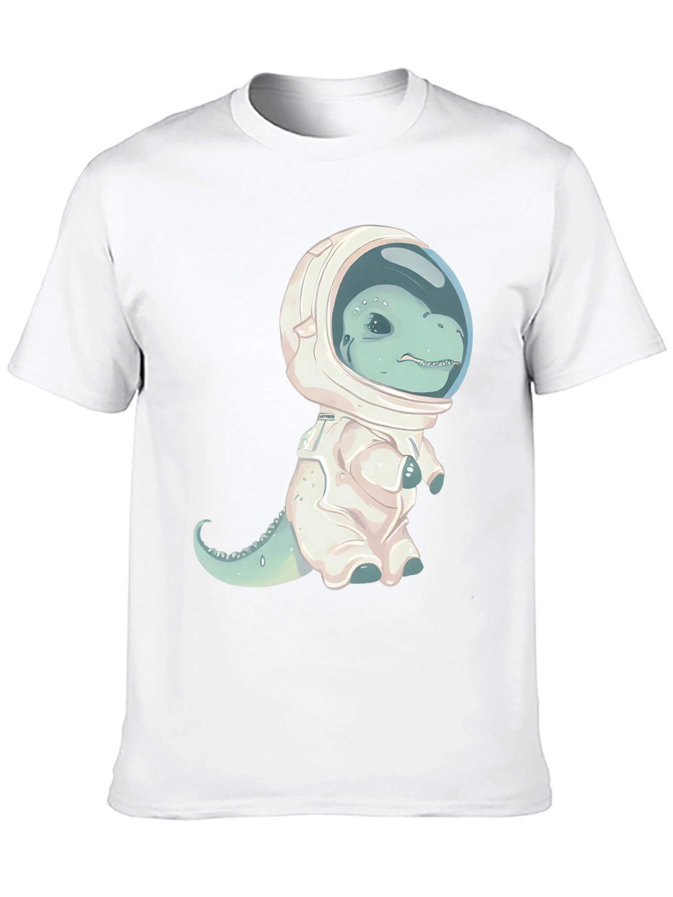 Black Dino Astronaut Graphic T-Shirt view 10