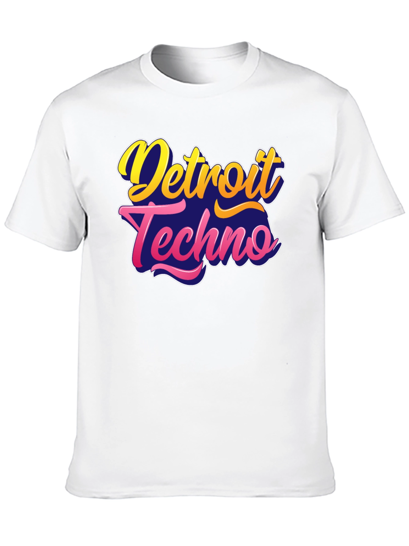 Black Detroit Techno Black T-Shirt view 10