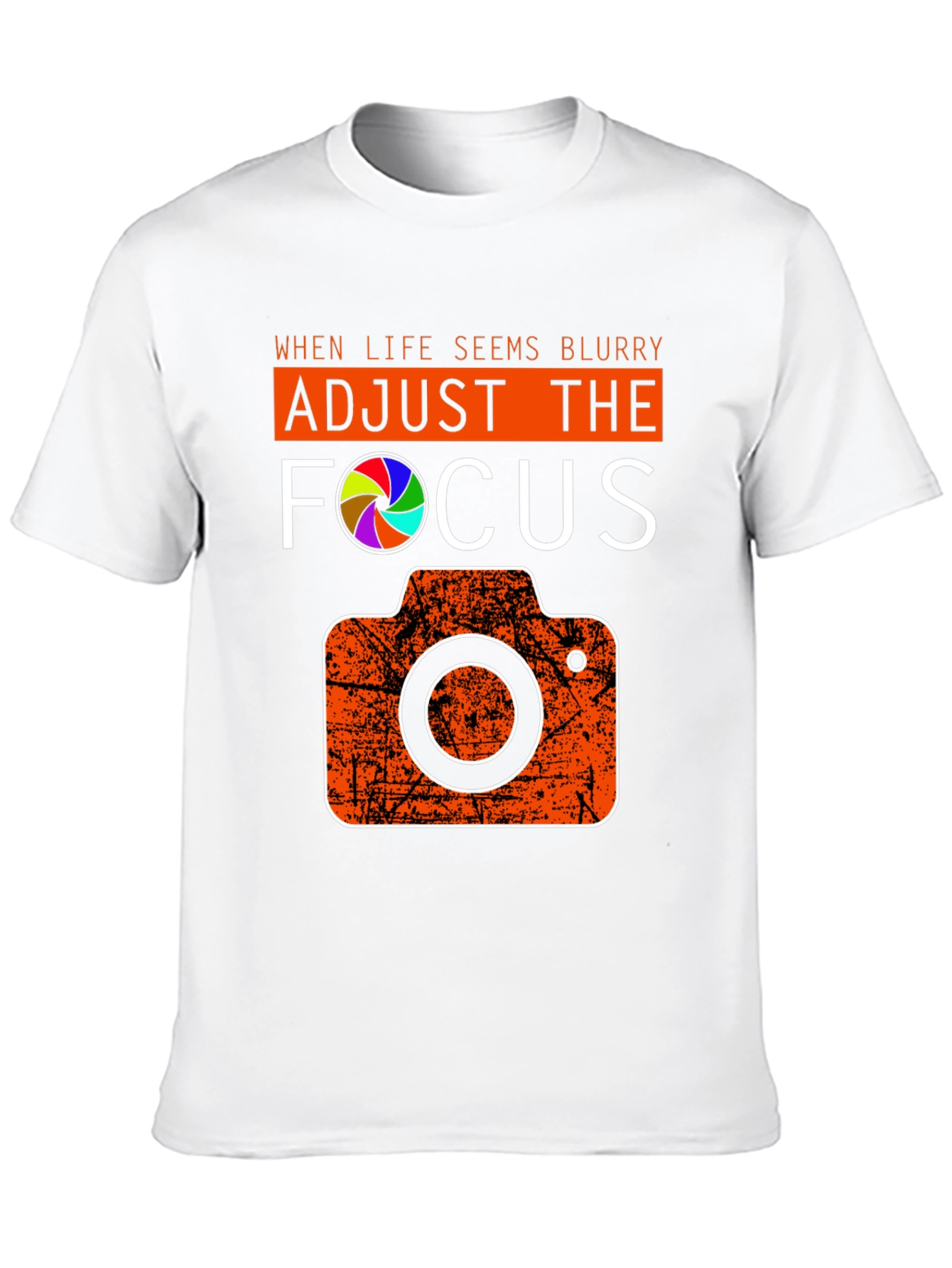 Black Adjust the Focus Graphic Tee - Photography Lover's T-Shirt view 10