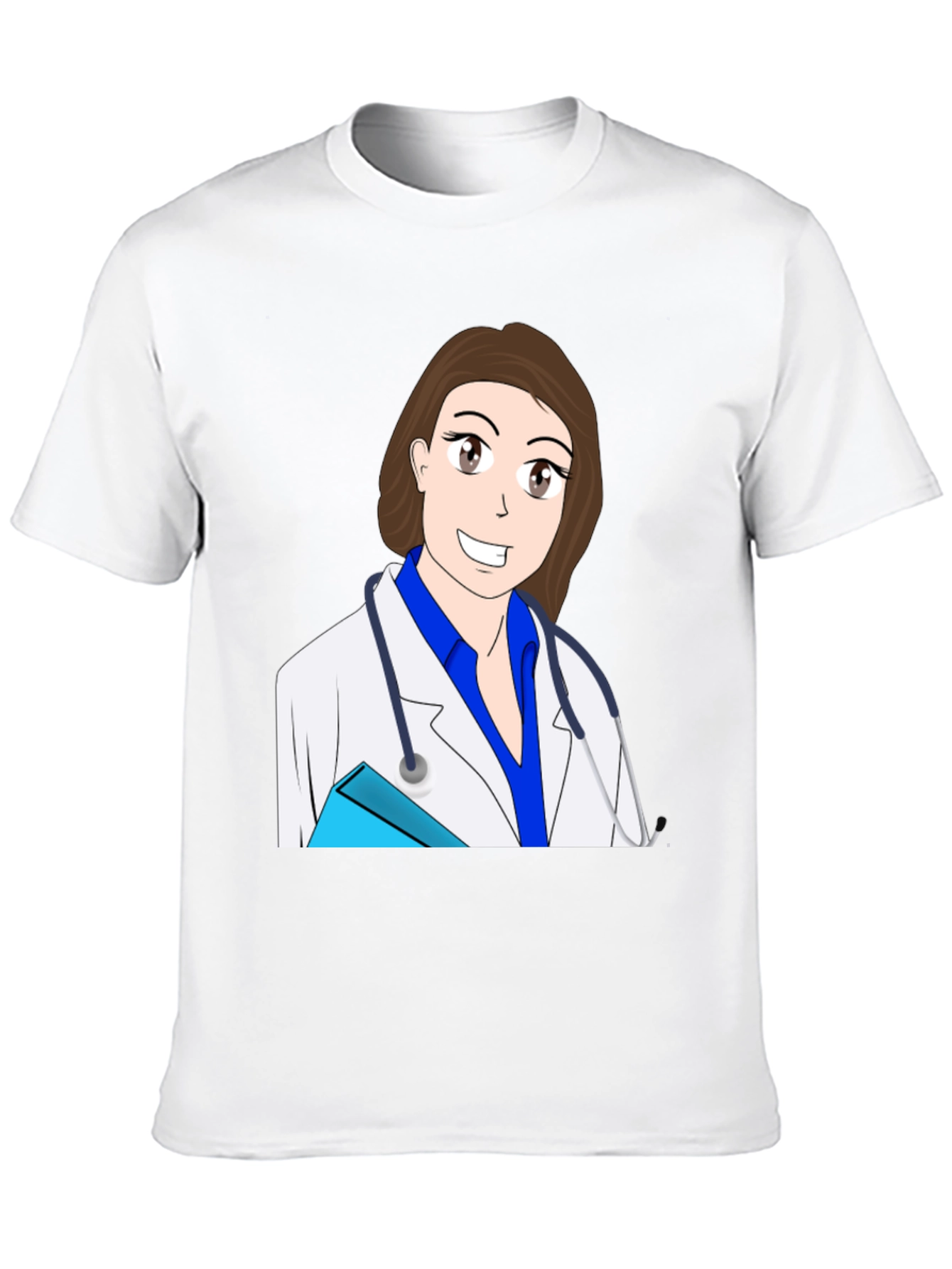 Black Cartoon Doctor T-Shirt view 10