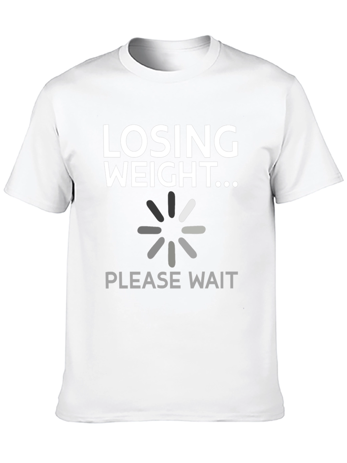 Black Losing Weight Funny Graphic Tee Shirt view 10