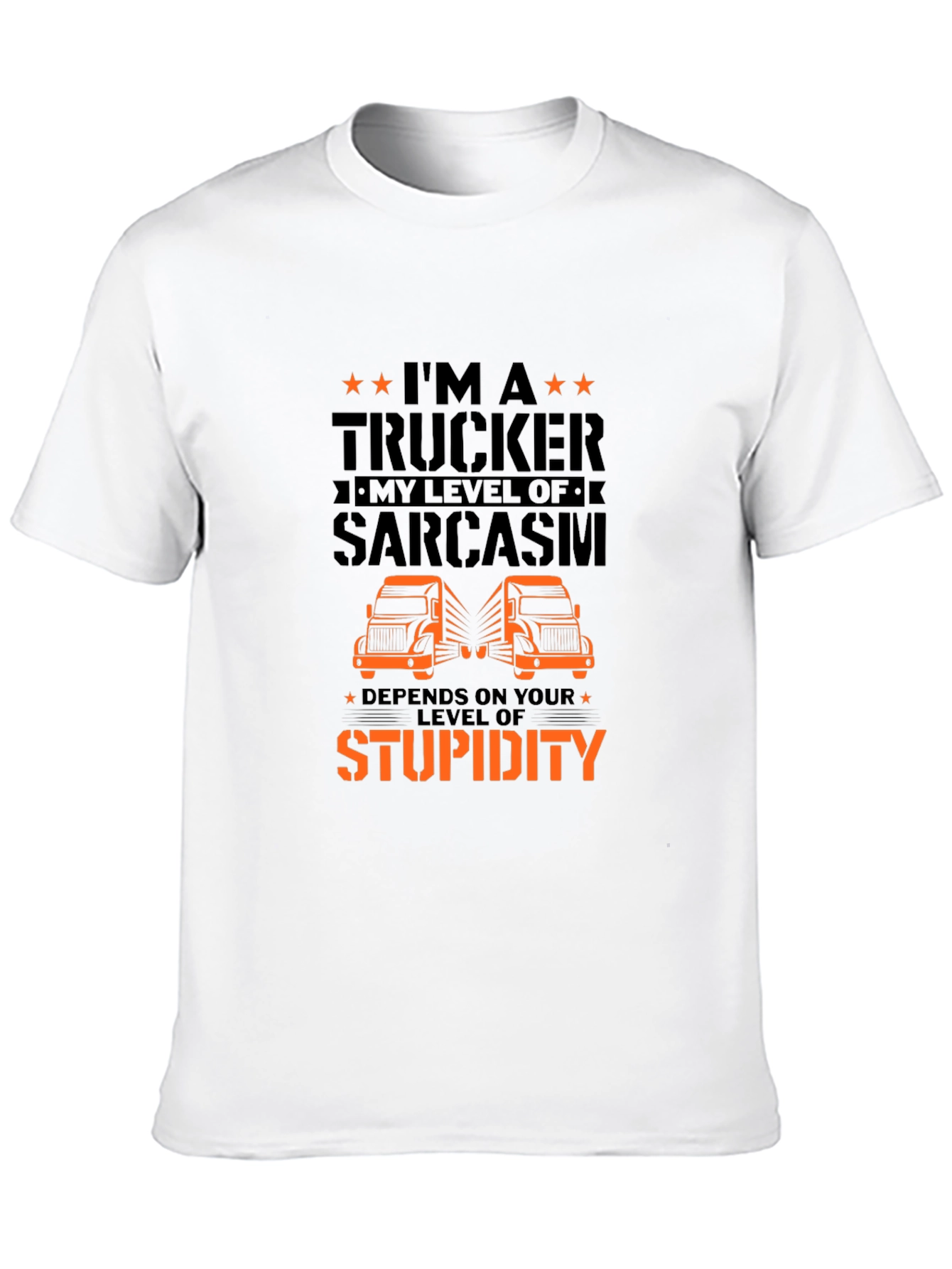 Black Trucker Sarcasm T-Shirt view 10