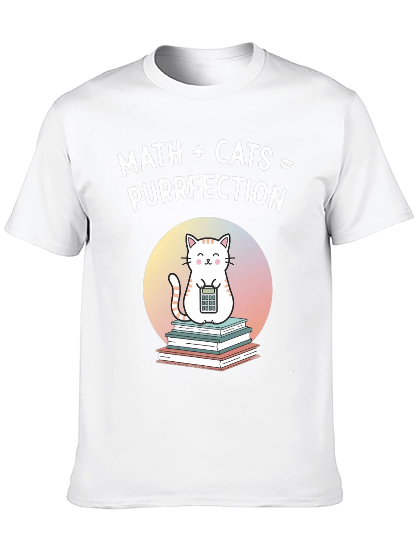 Black Math + Cats = Purrfection Graphic T-Shirt view 10