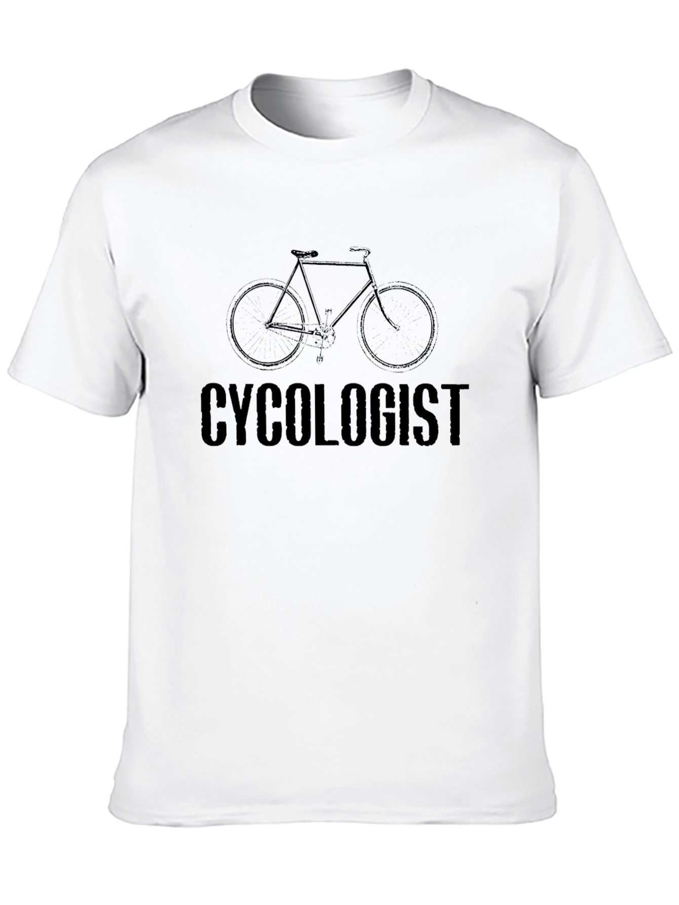 Black Cyclologist Bicycle T-Shirt - Cycling Enthusiast Tee view 10