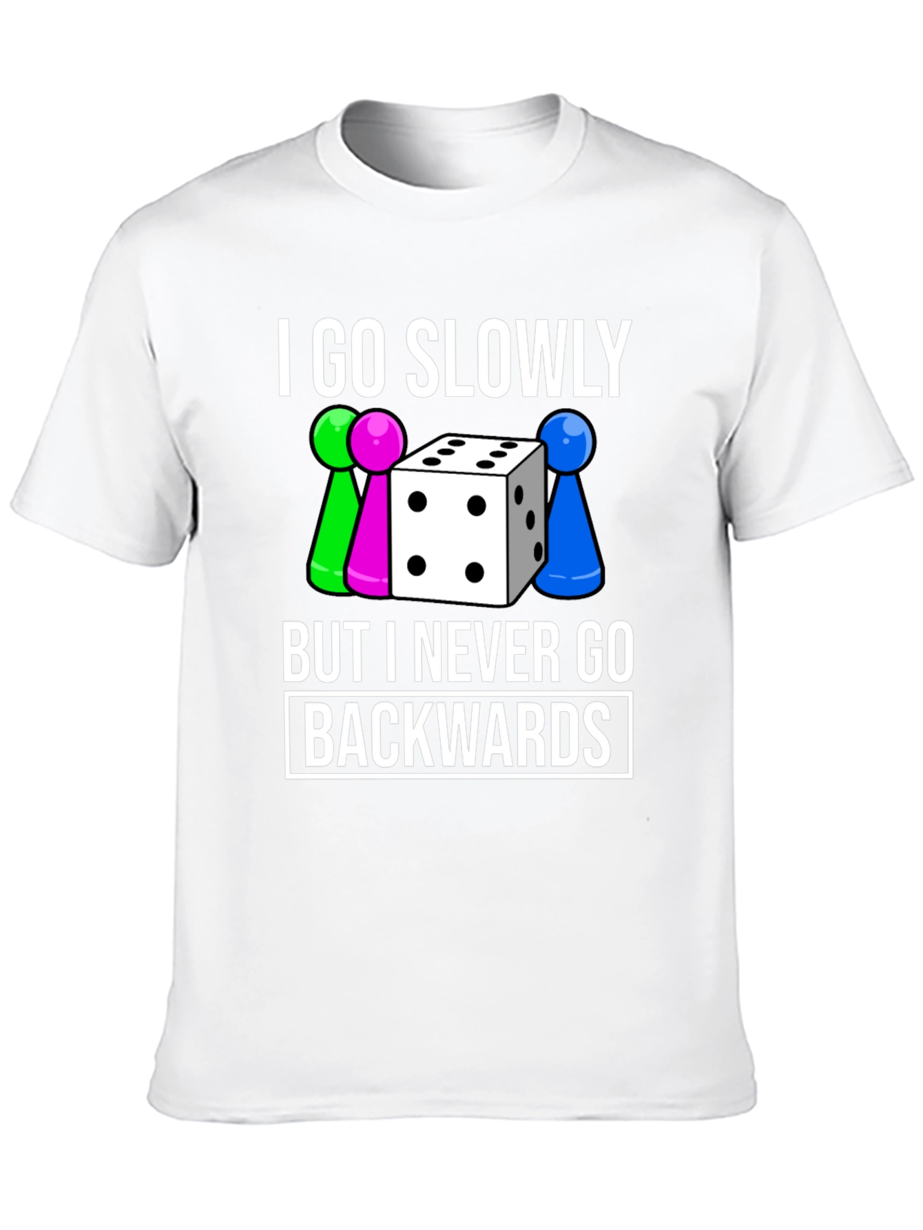 Black Go Slowly T-Shirt - Never Backwards view 10