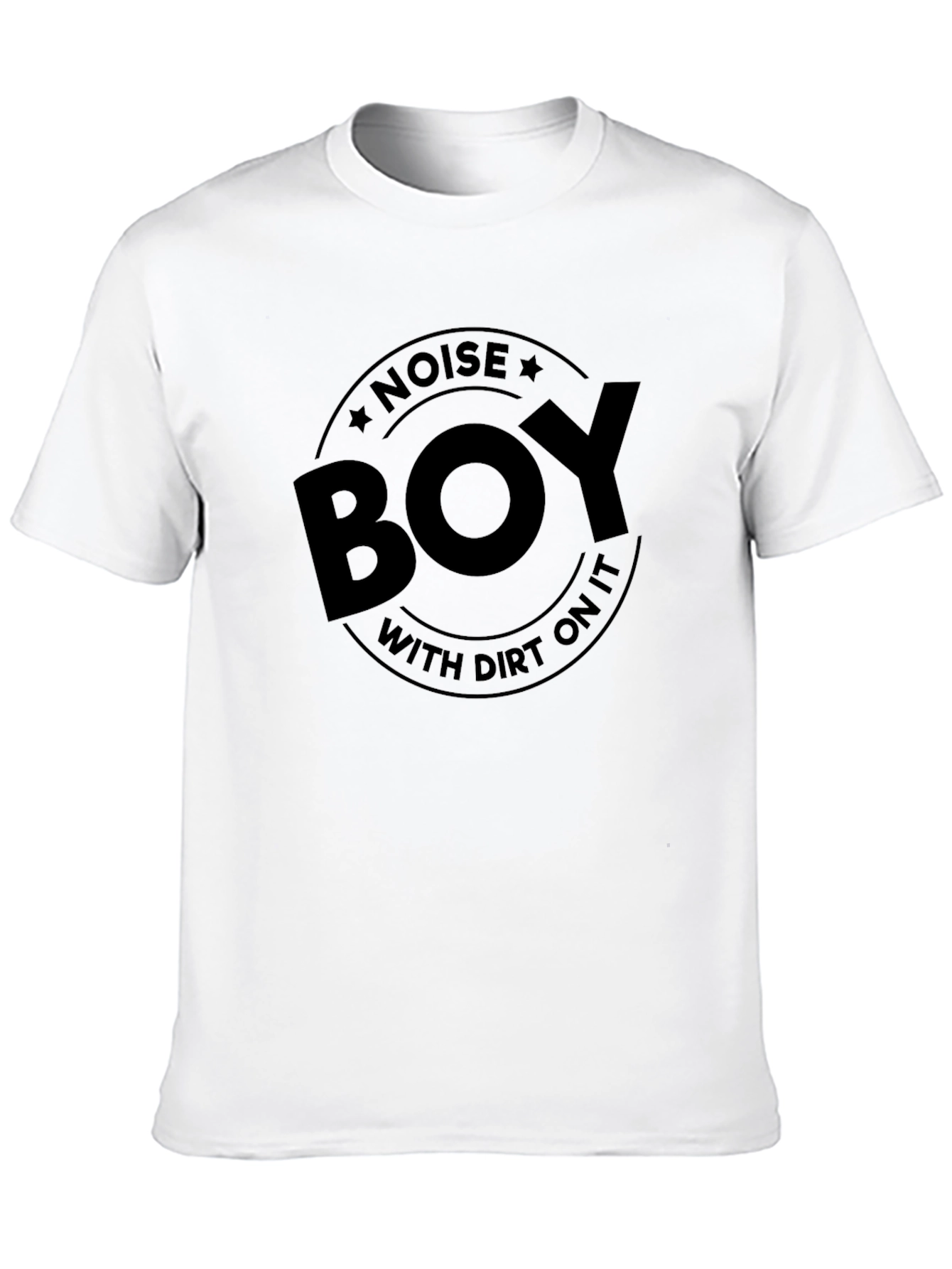 Black Noise Boy T-Shirt - With Dirt On It Graphic Tee view 10