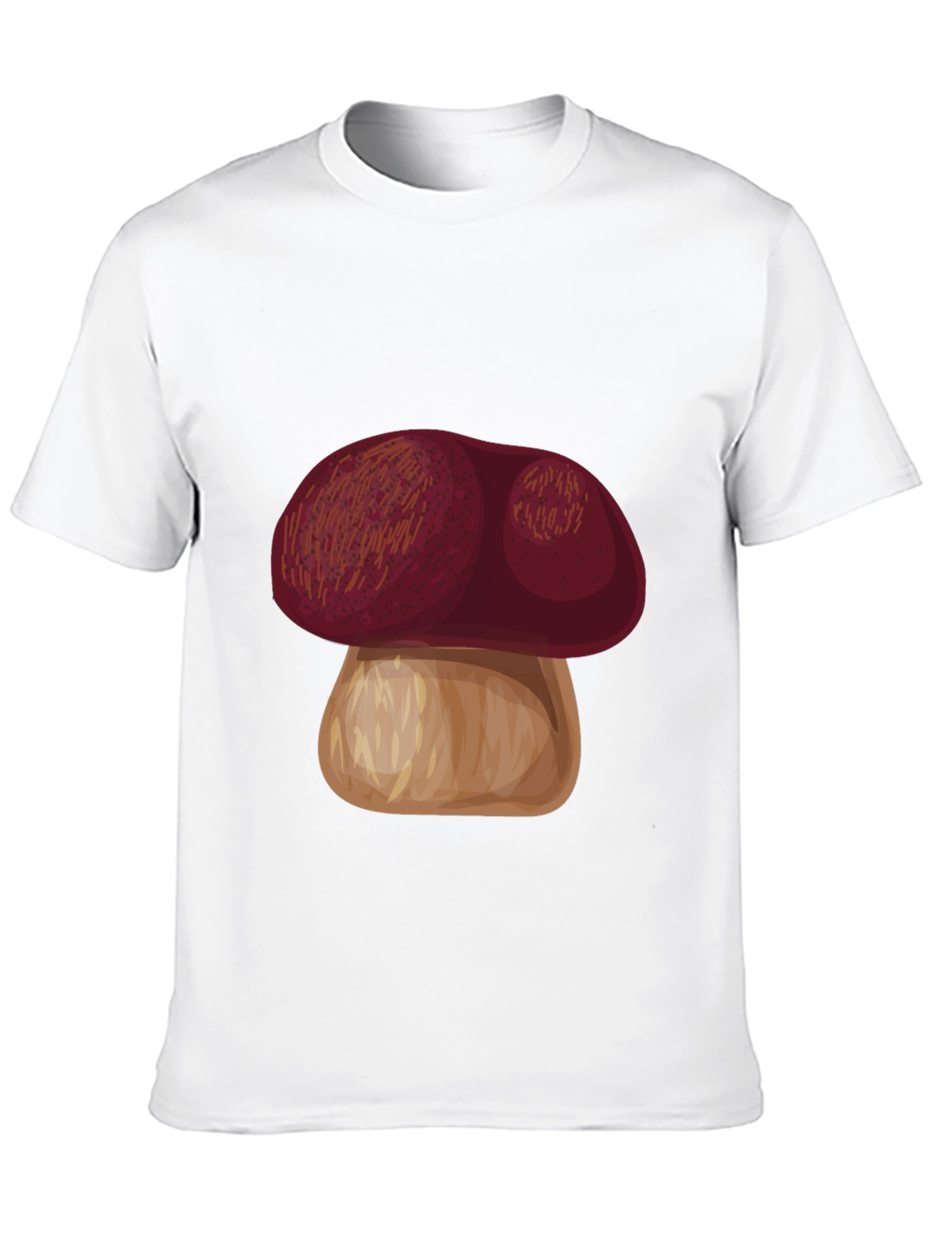 Black Mushroom Graphic Tee - Casual Black T-Shirt view 10