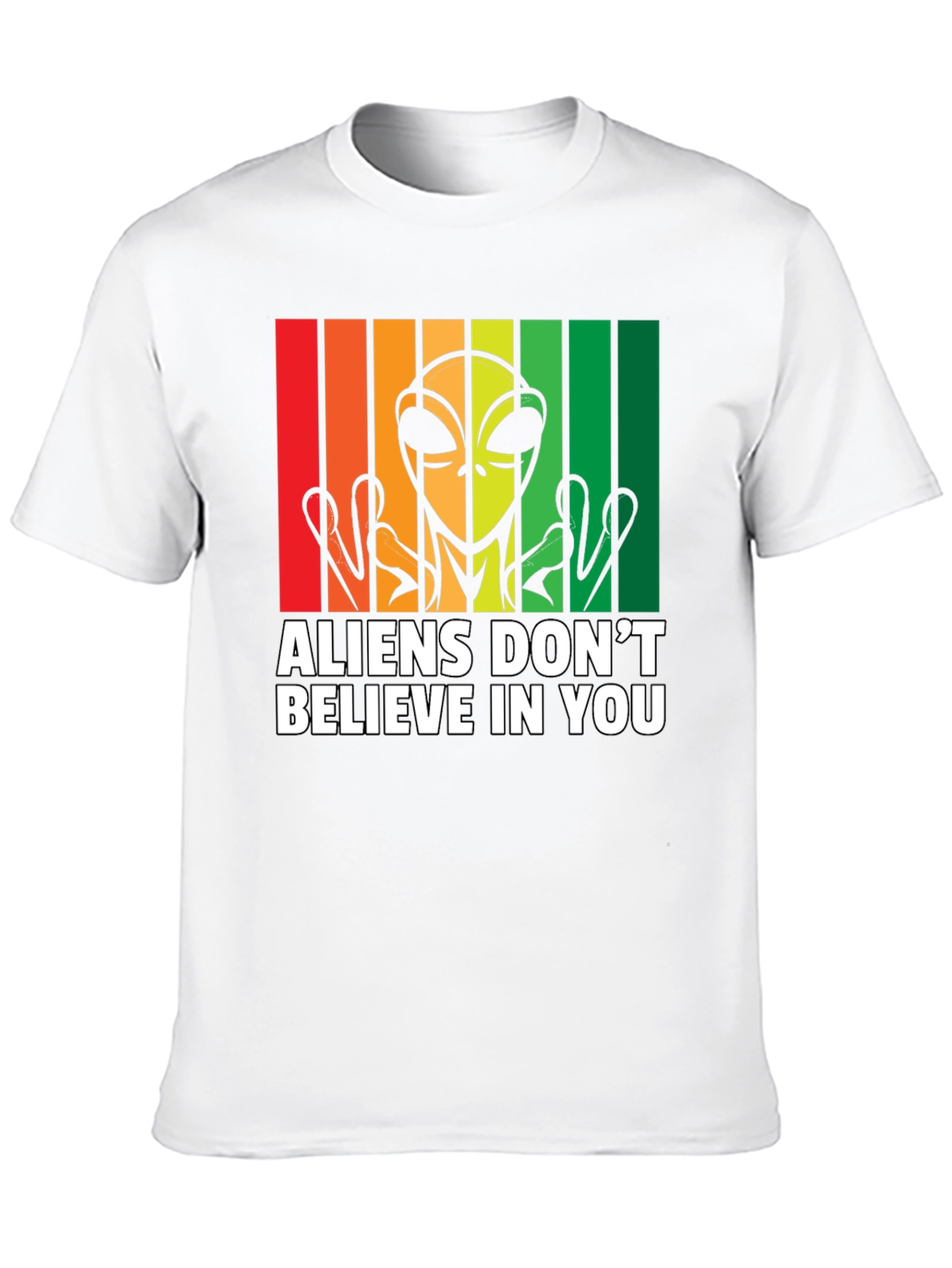 Black Aliens Don't Believe in You Graphic Tee view 10