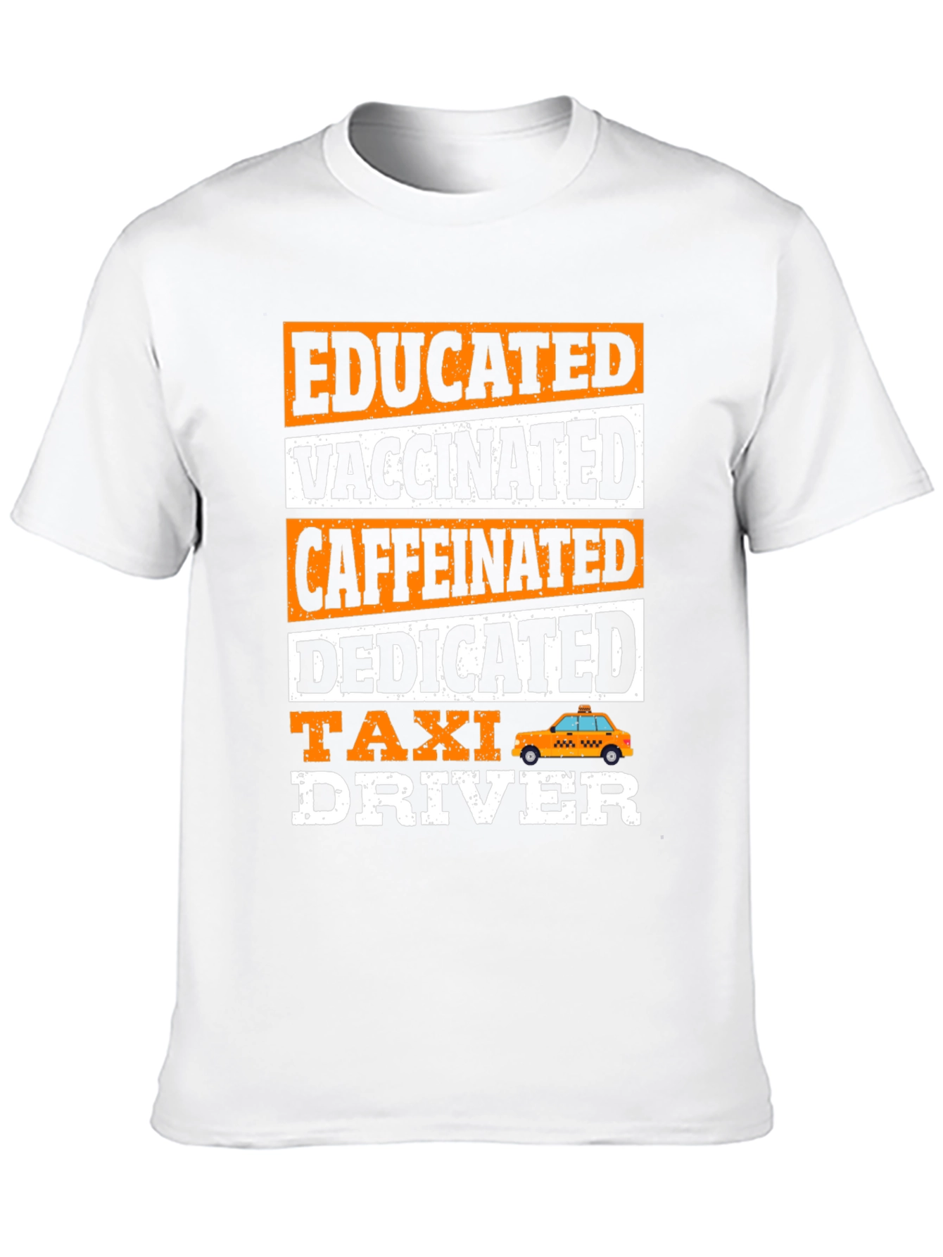 Black Educated Vaccinated Taxi Driver T-Shirt view 10
