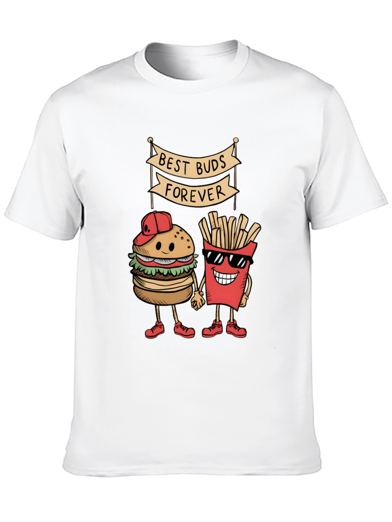 Black Best Buds Forever T-Shirt view 10