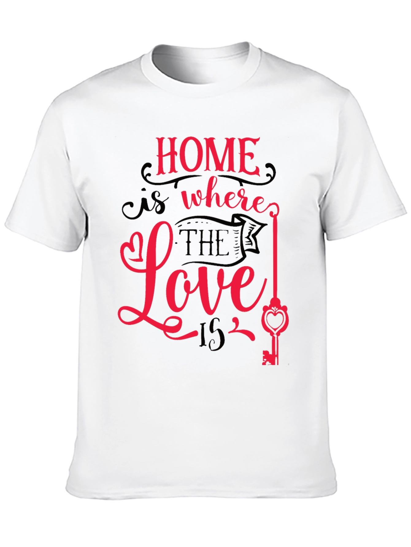 Black Home is Where the Love Is Graphic Tee view 10