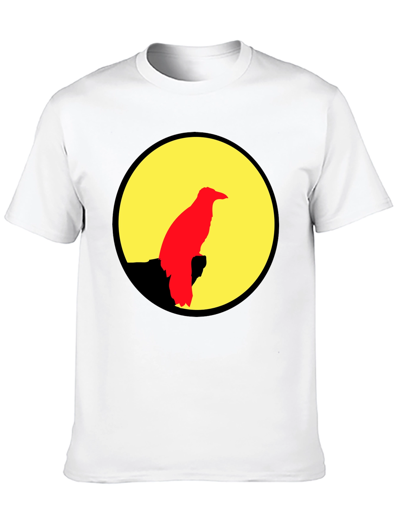 Black Raven Silhouette Graphic Tee - Black view 10