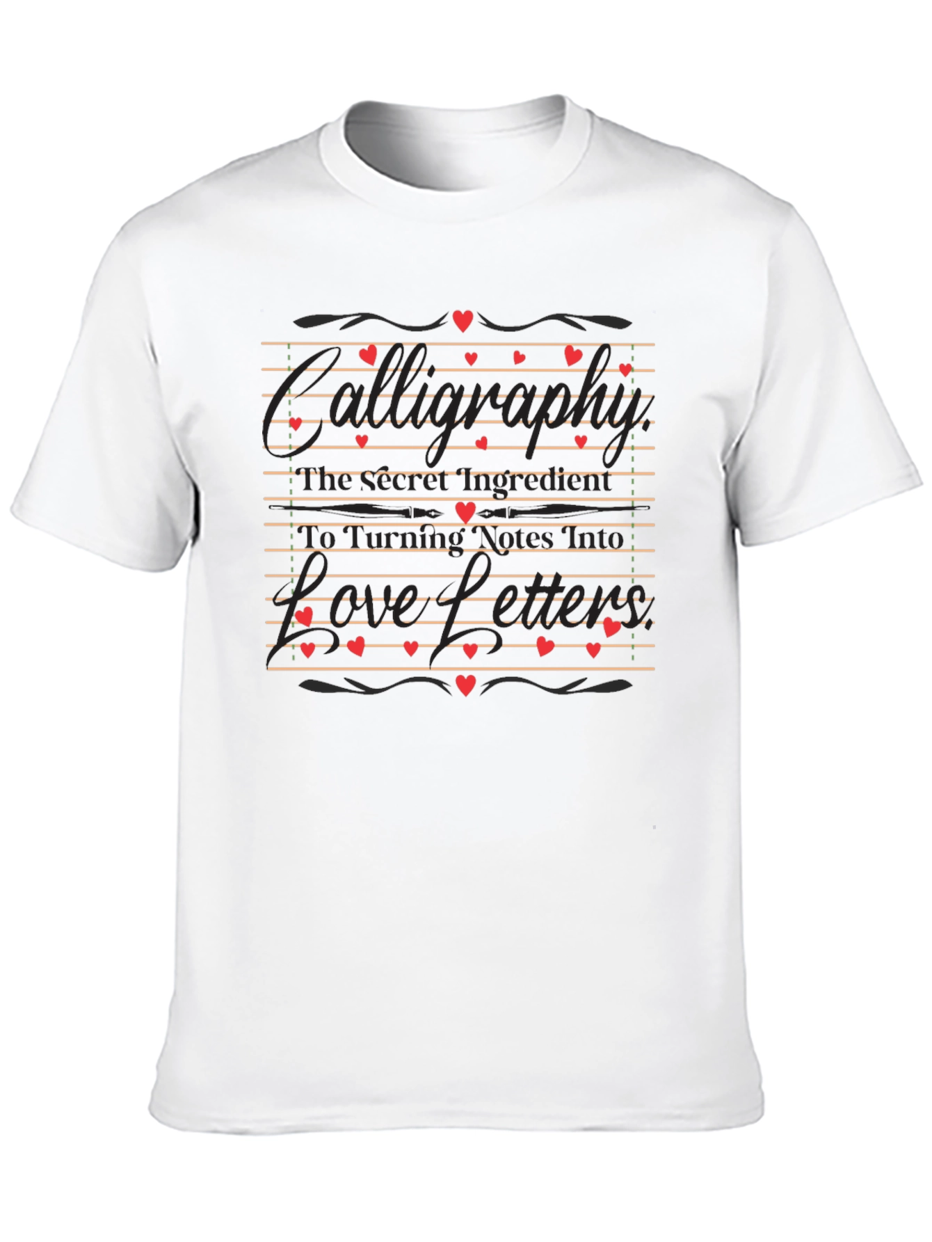 Black Romantic Love Letter Graphic Tee view 10