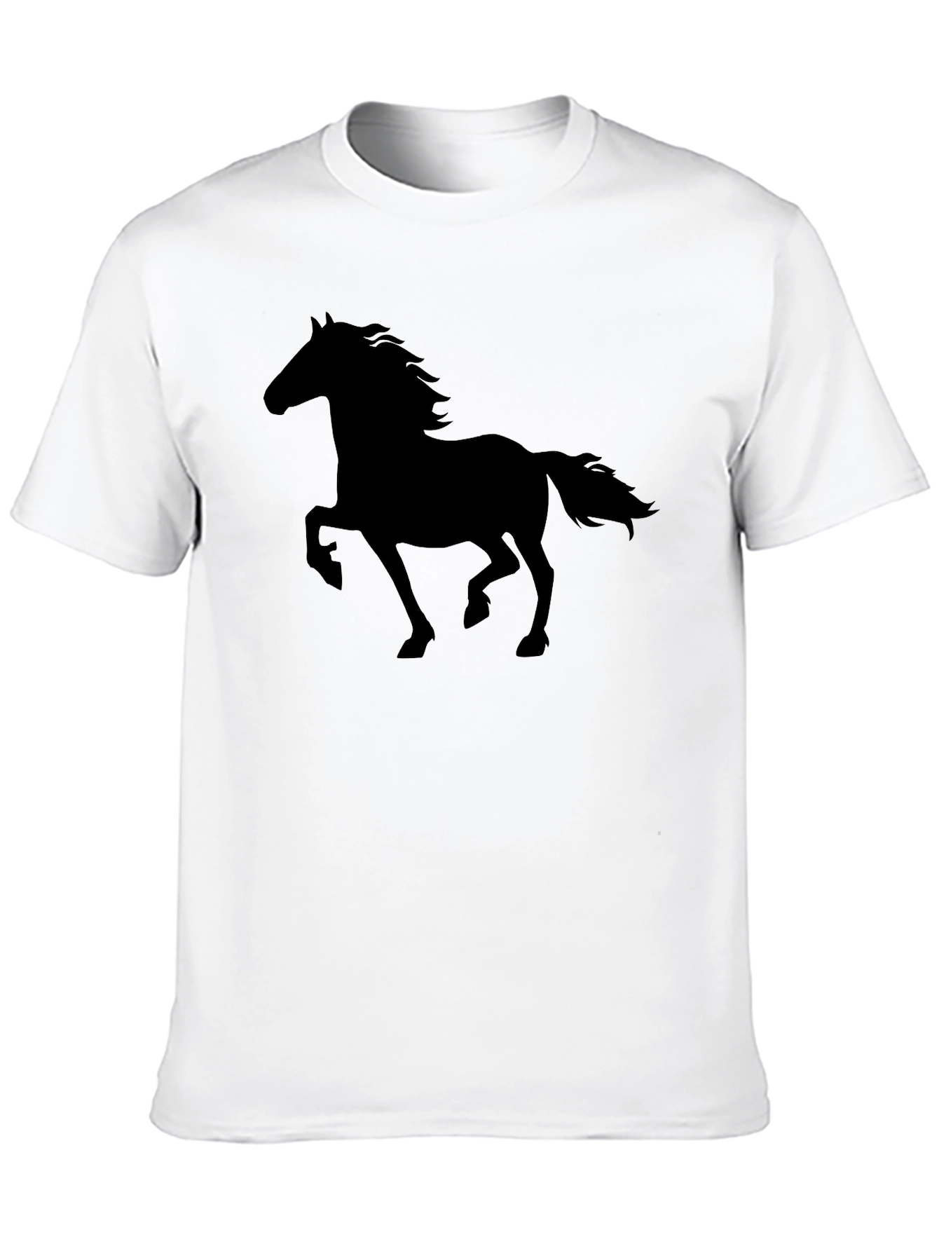 Black Horse Silhouette Graphic T-Shirt view 10