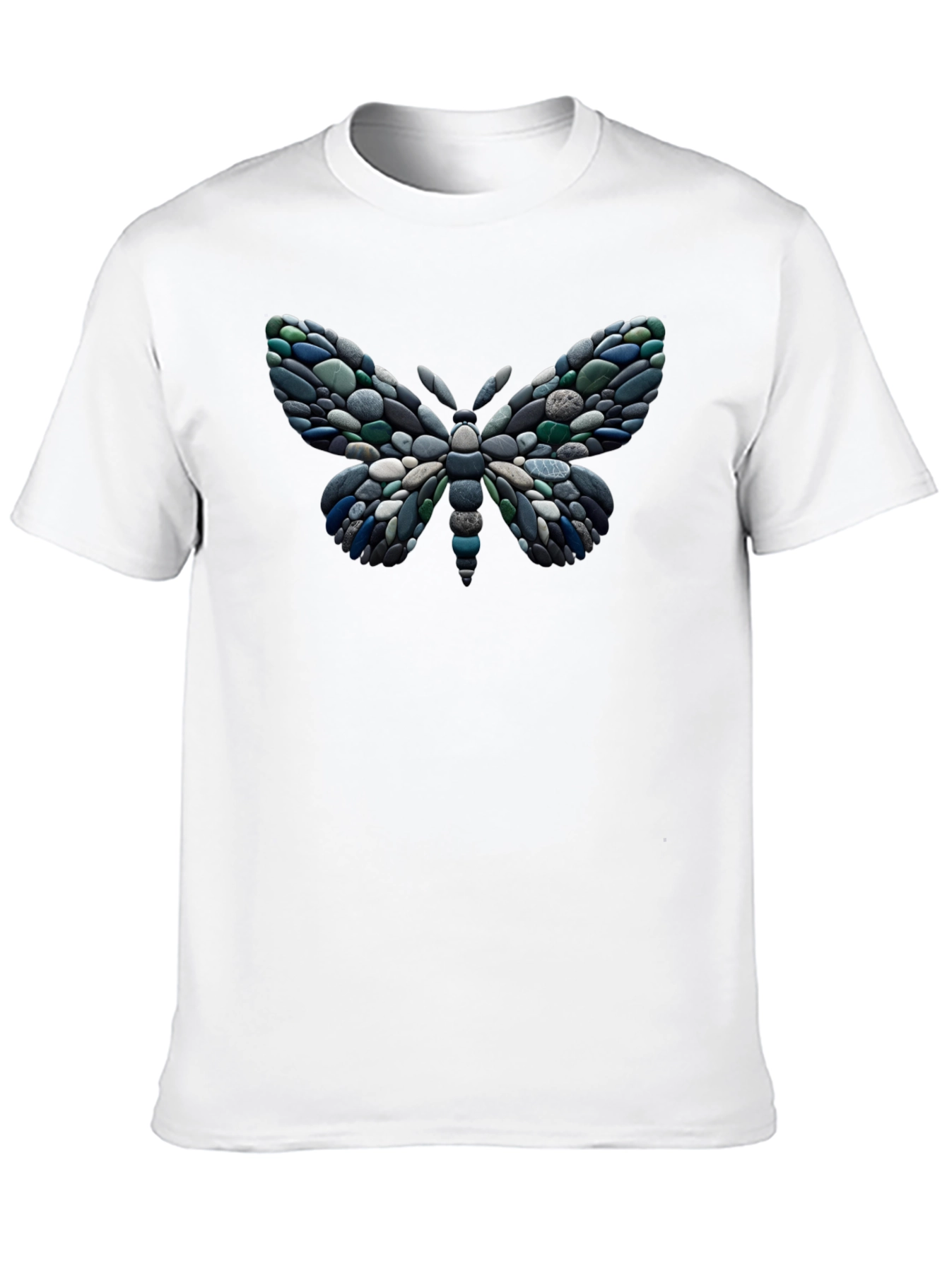 Black Stone Butterfly Graphic Black T-Shirt view 10