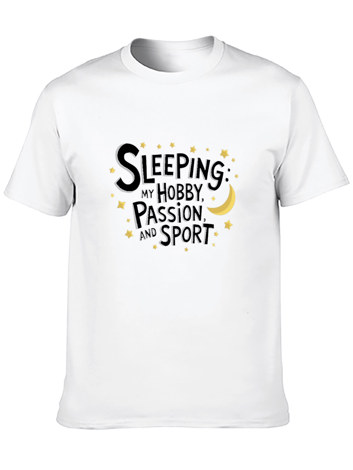 Black Sleeping Hobby Passion Sport Tee view 10