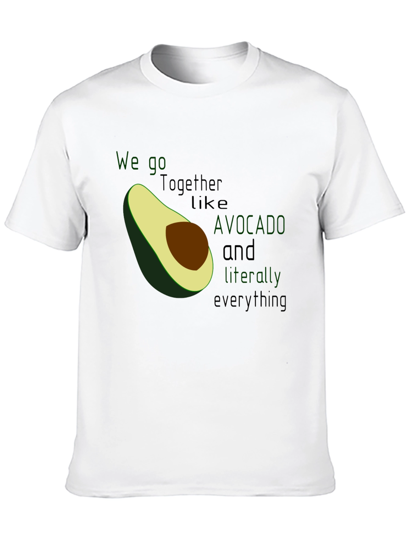 Black Avocado Love Graphic Tee - We Go Together Like Avocado and Everything view 10