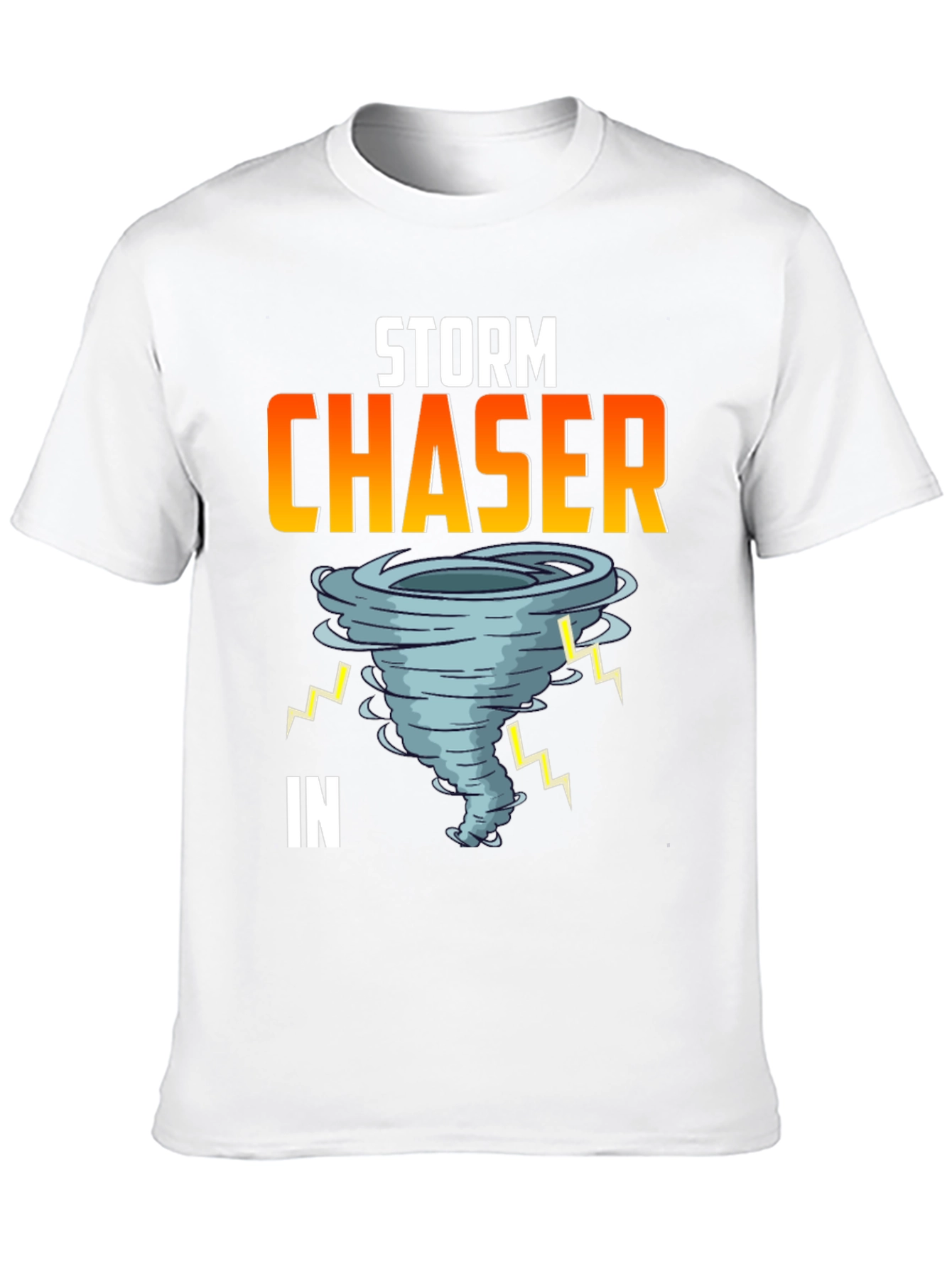Black Storm Chaser Graphic Tee - Black Cotton T-Shirt view 10