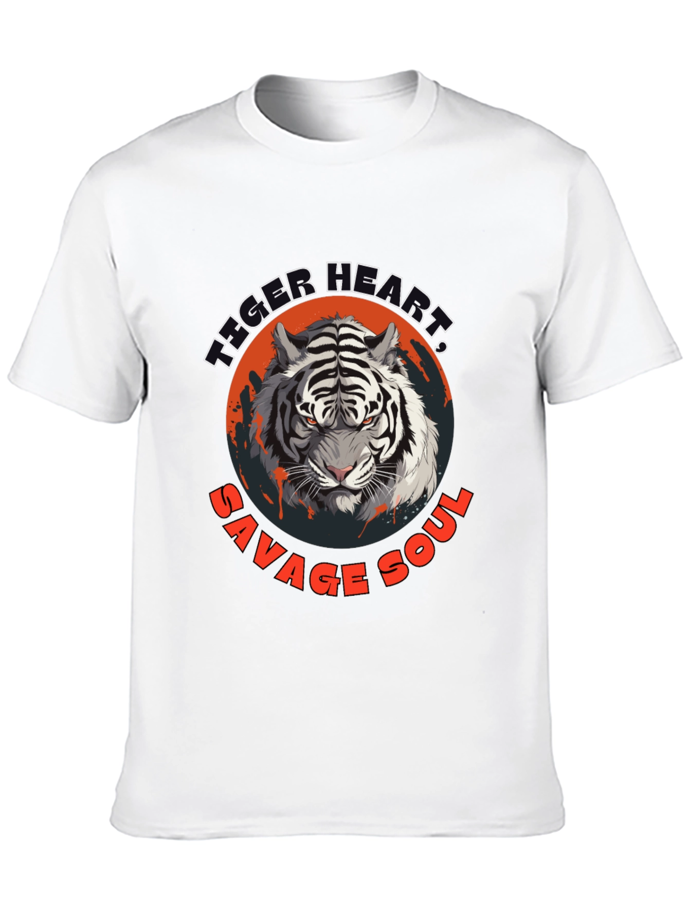Black Tiger Heart Savage Soul Graphic Tee view 10