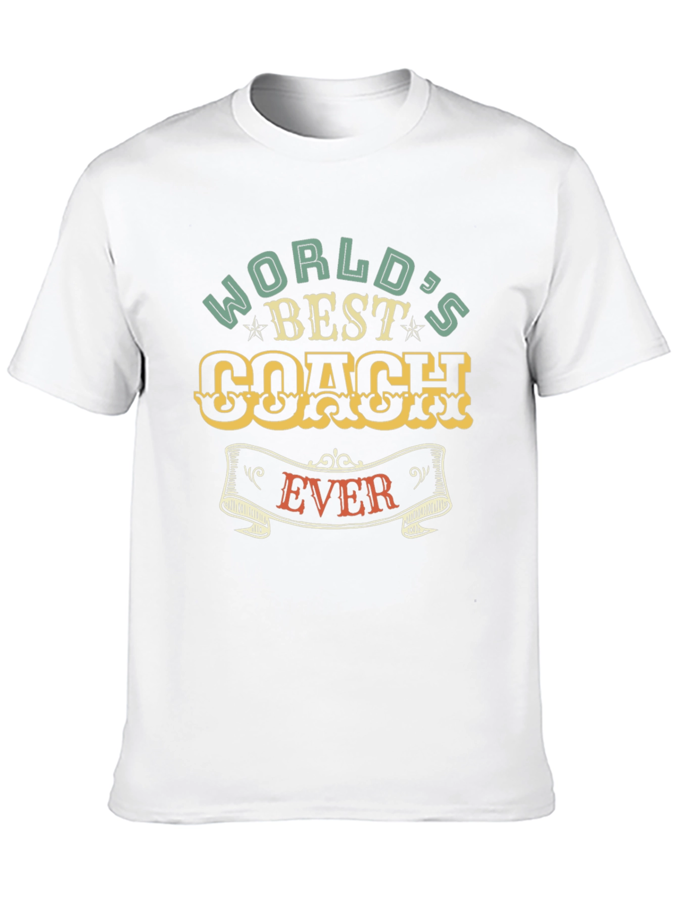 Black World's Best Coach Ever Graphic T-Shirt view 10