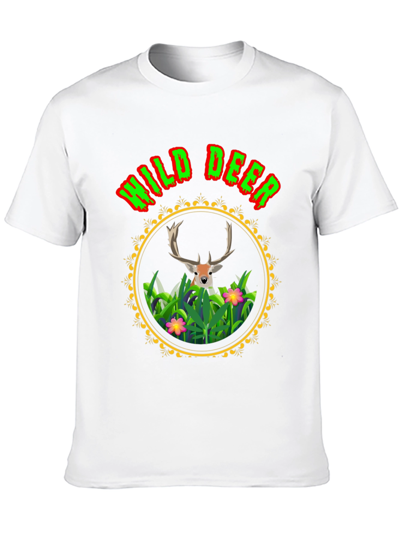Black Wild Deer Graphic Tee - Nature Lover Shirt view 10