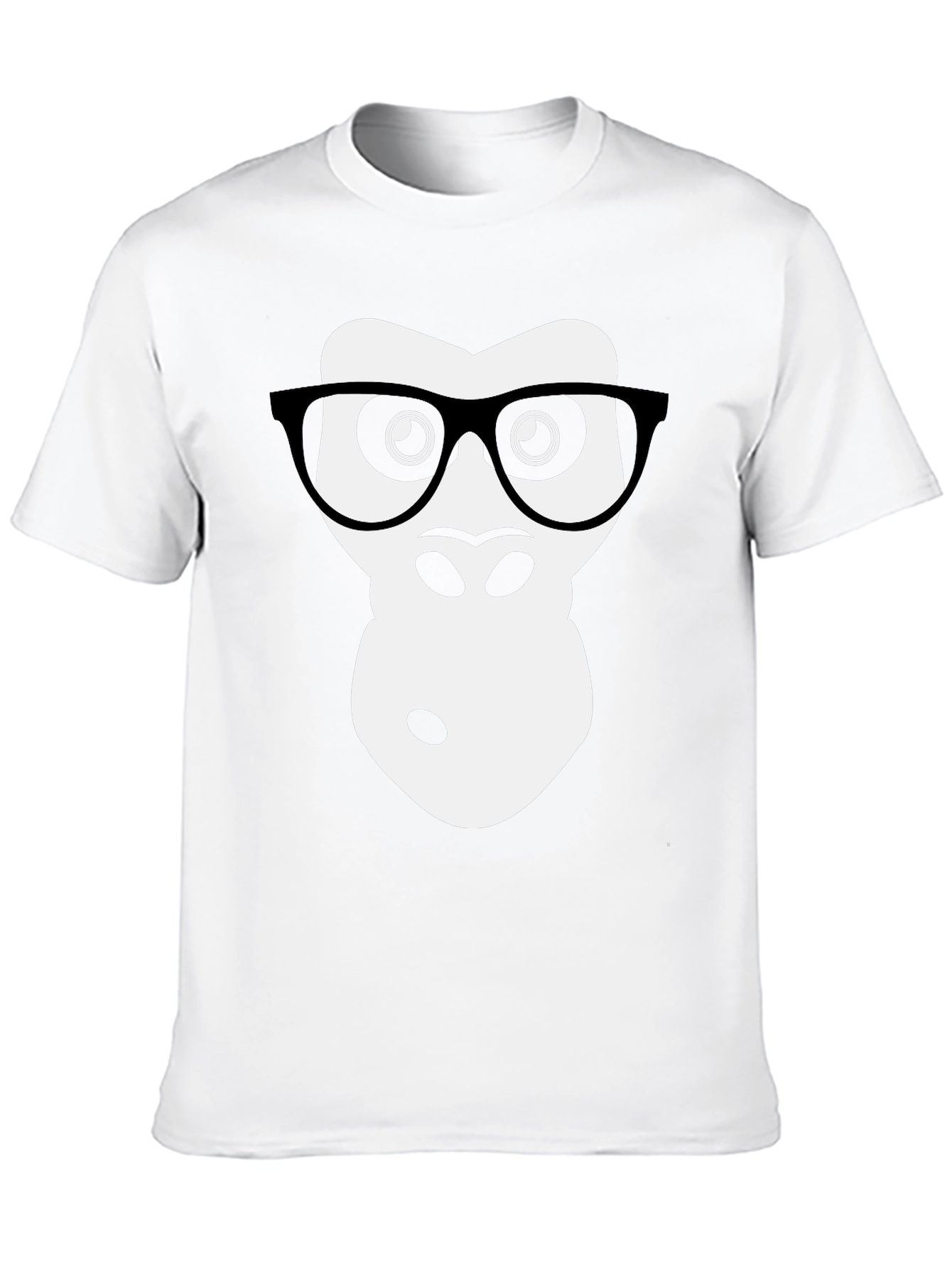 Black Nerdy Gorilla Graphic T-Shirt - Black view 10