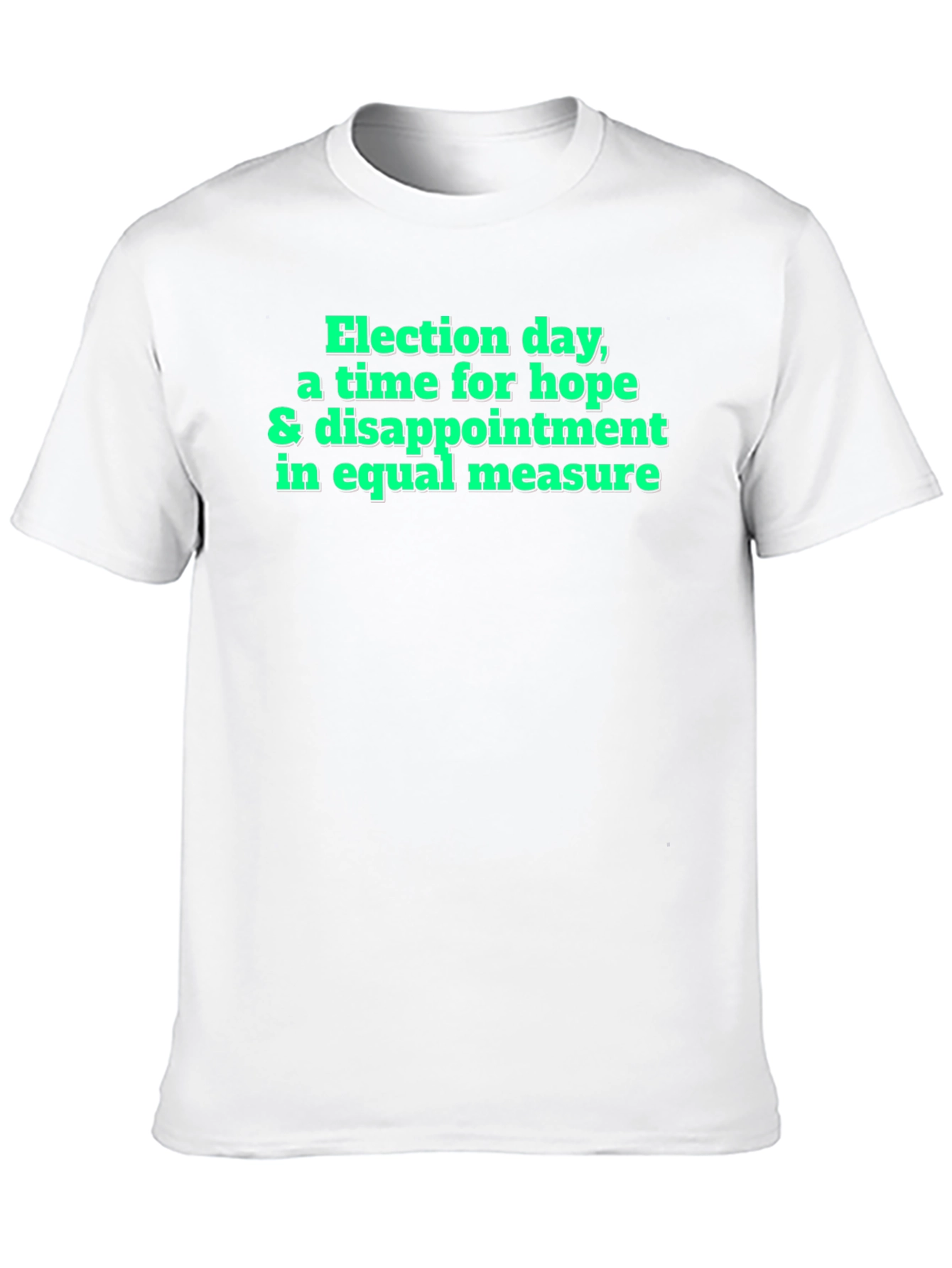 Black Election Day Hope & Disappointment T-Shirt view 10