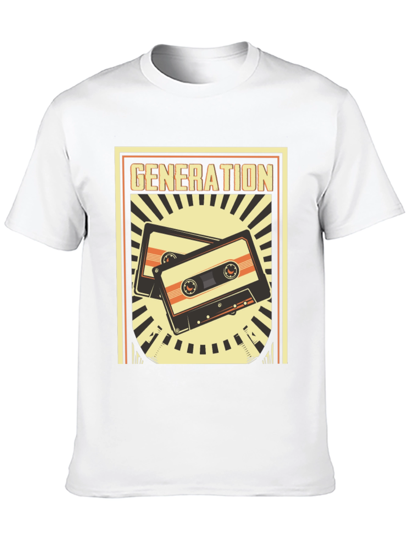 Black Retro Generation Cassette Tape Graphic Tee view 10