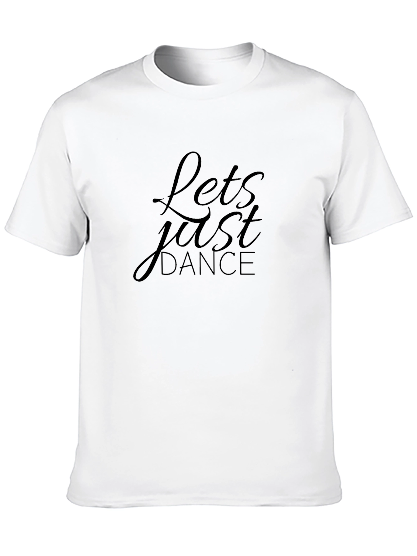 Black Lets Just Dance T-Shirt - Soft Cotton Blend, Stylish Design view 10