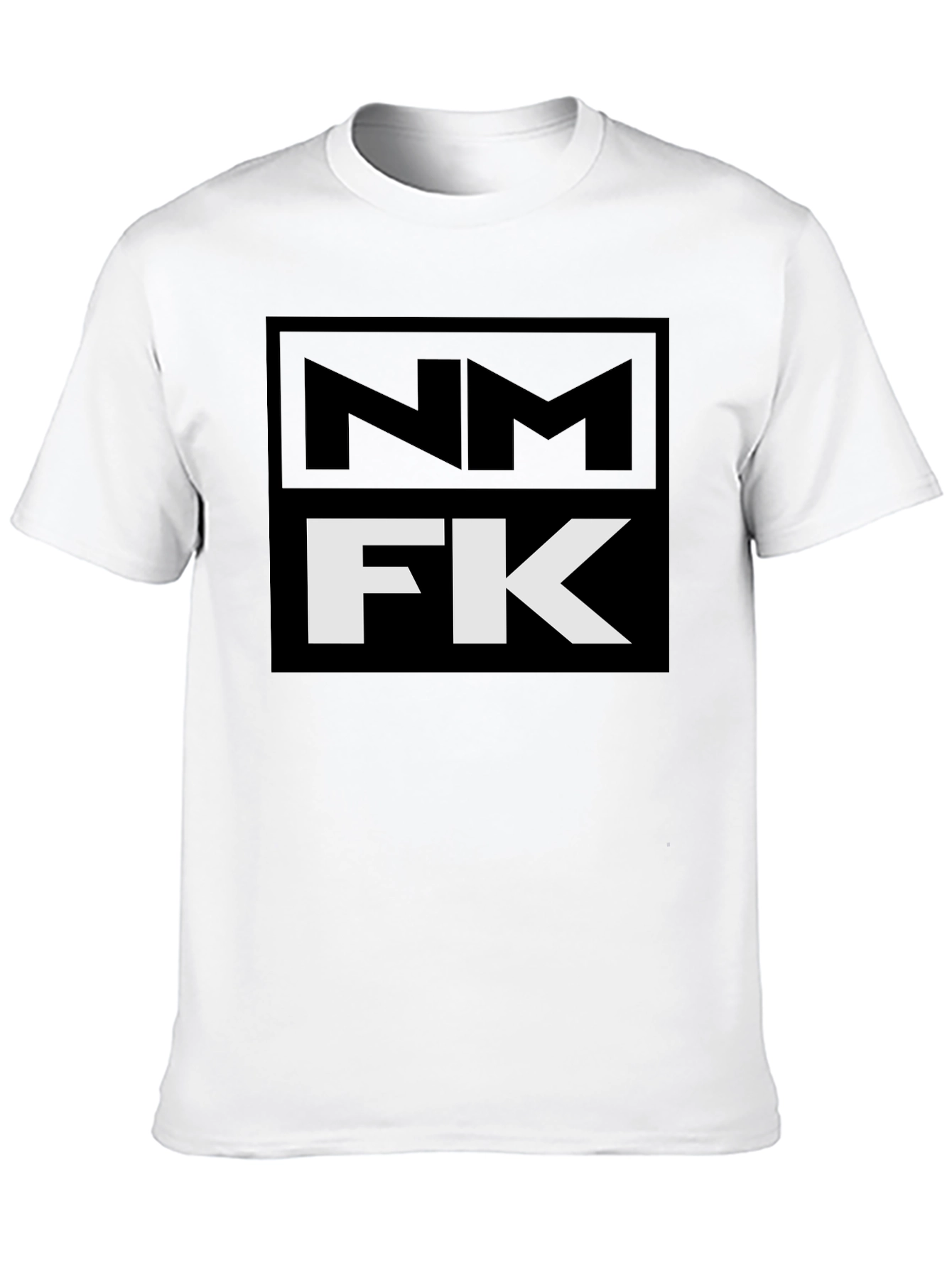 Black NM FK Graphic Tee - Bold Statement T-Shirt view 10