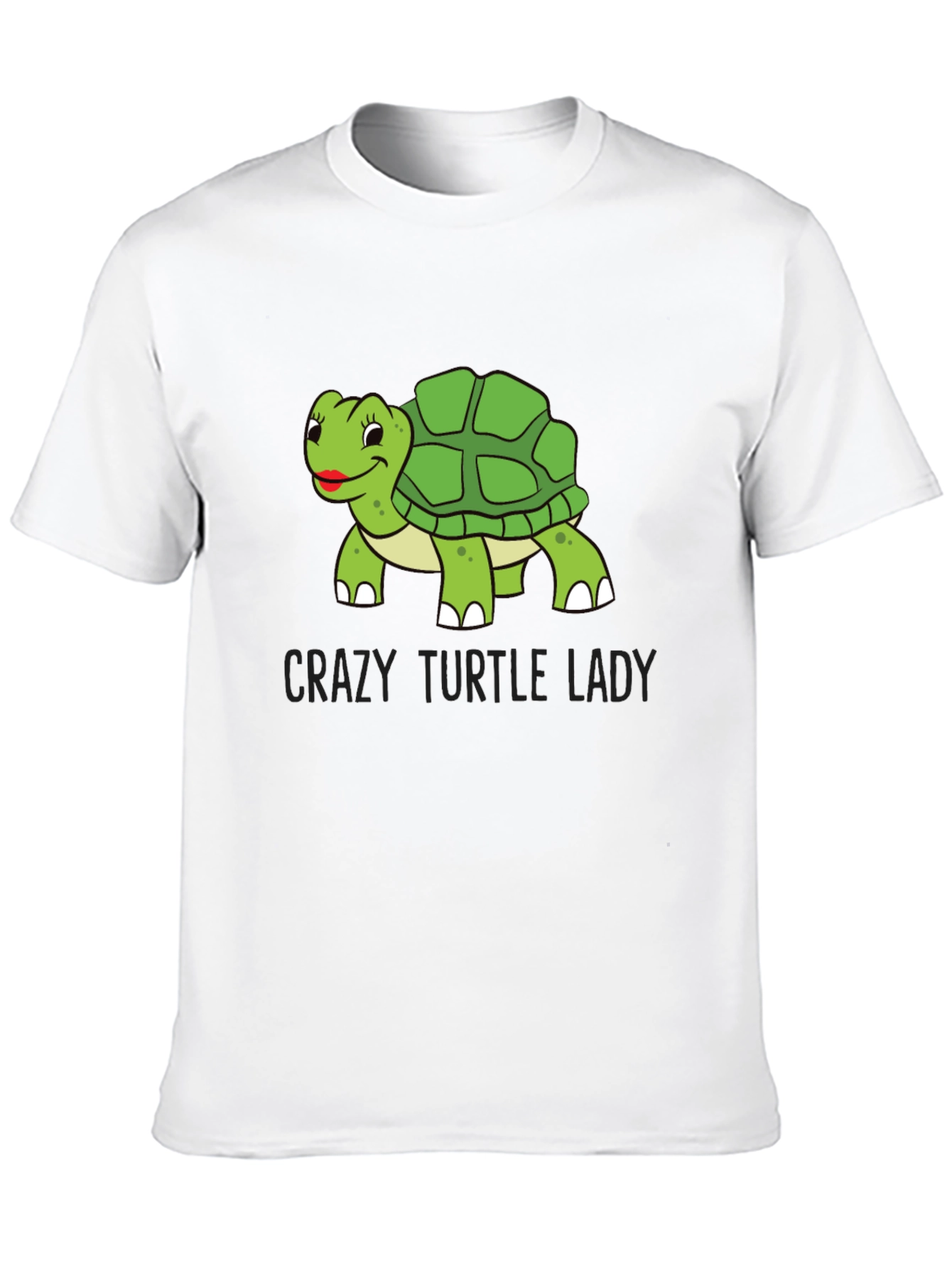Black Crazy Turtle Lady T-Shirt view 10