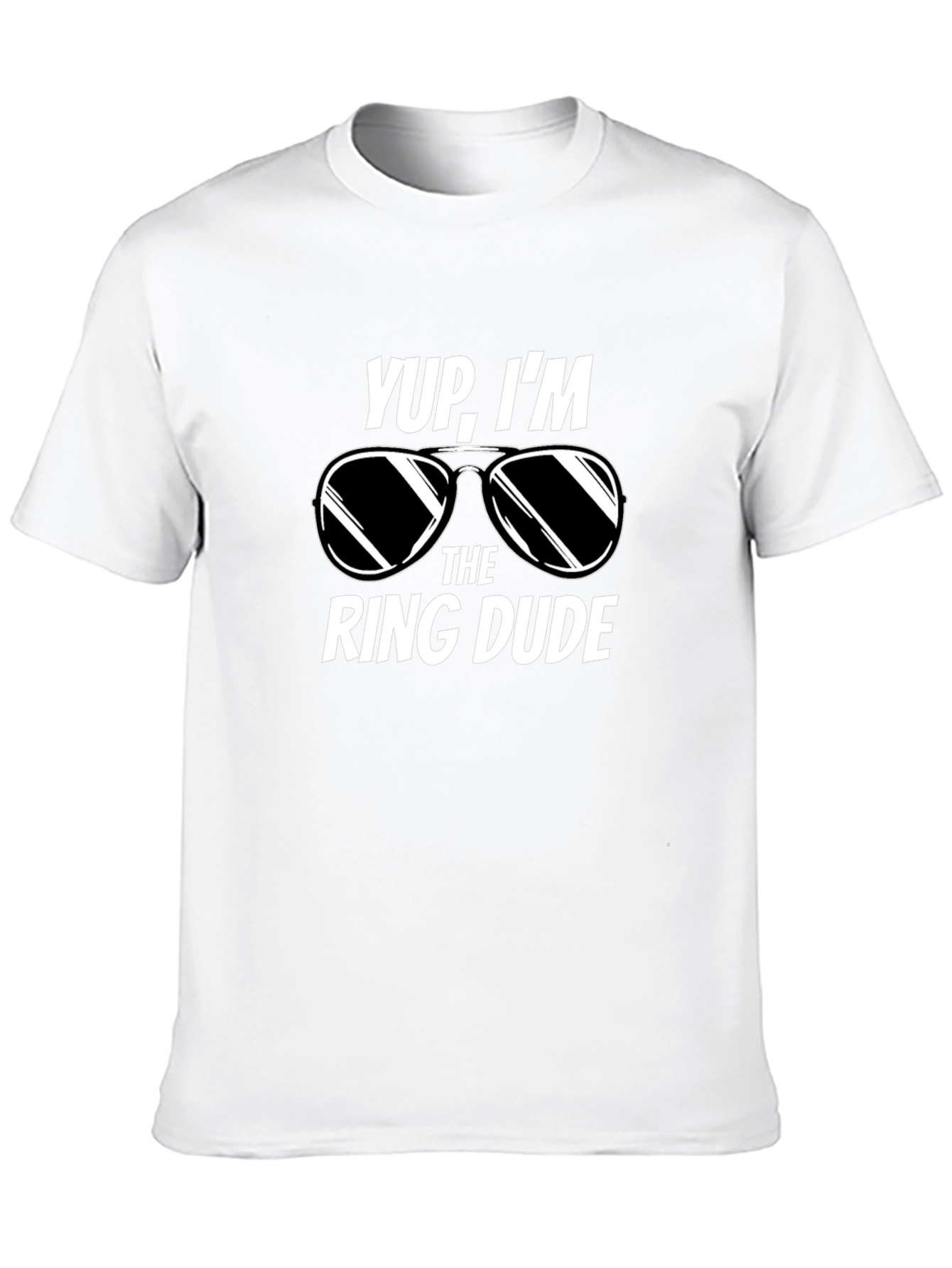 Black Yup, I'm the Ring Dude T-Shirt - Wedding Party Tee view 10