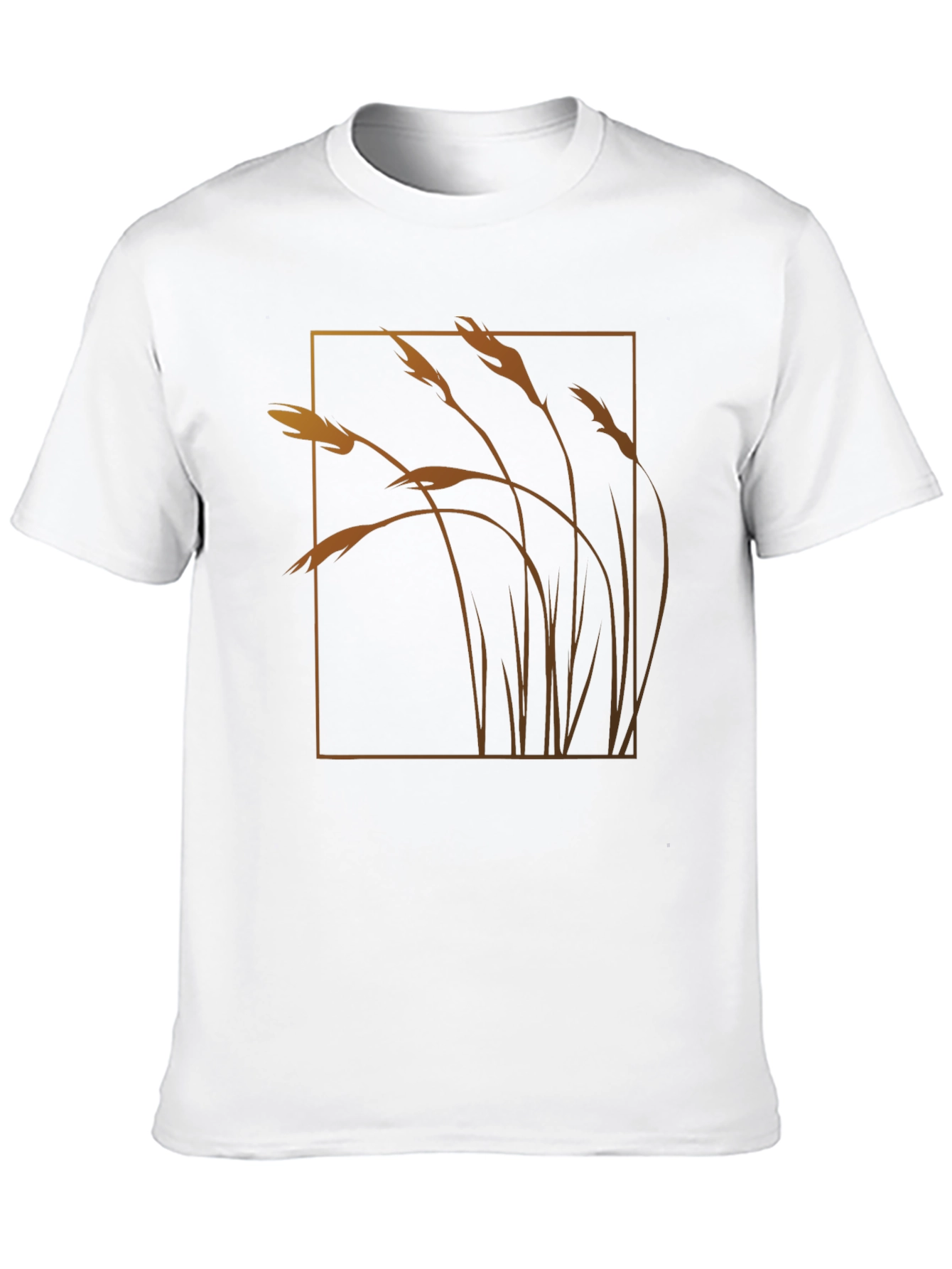 Black Wheat Field Graphic Tee - Black Cotton Blend view 10