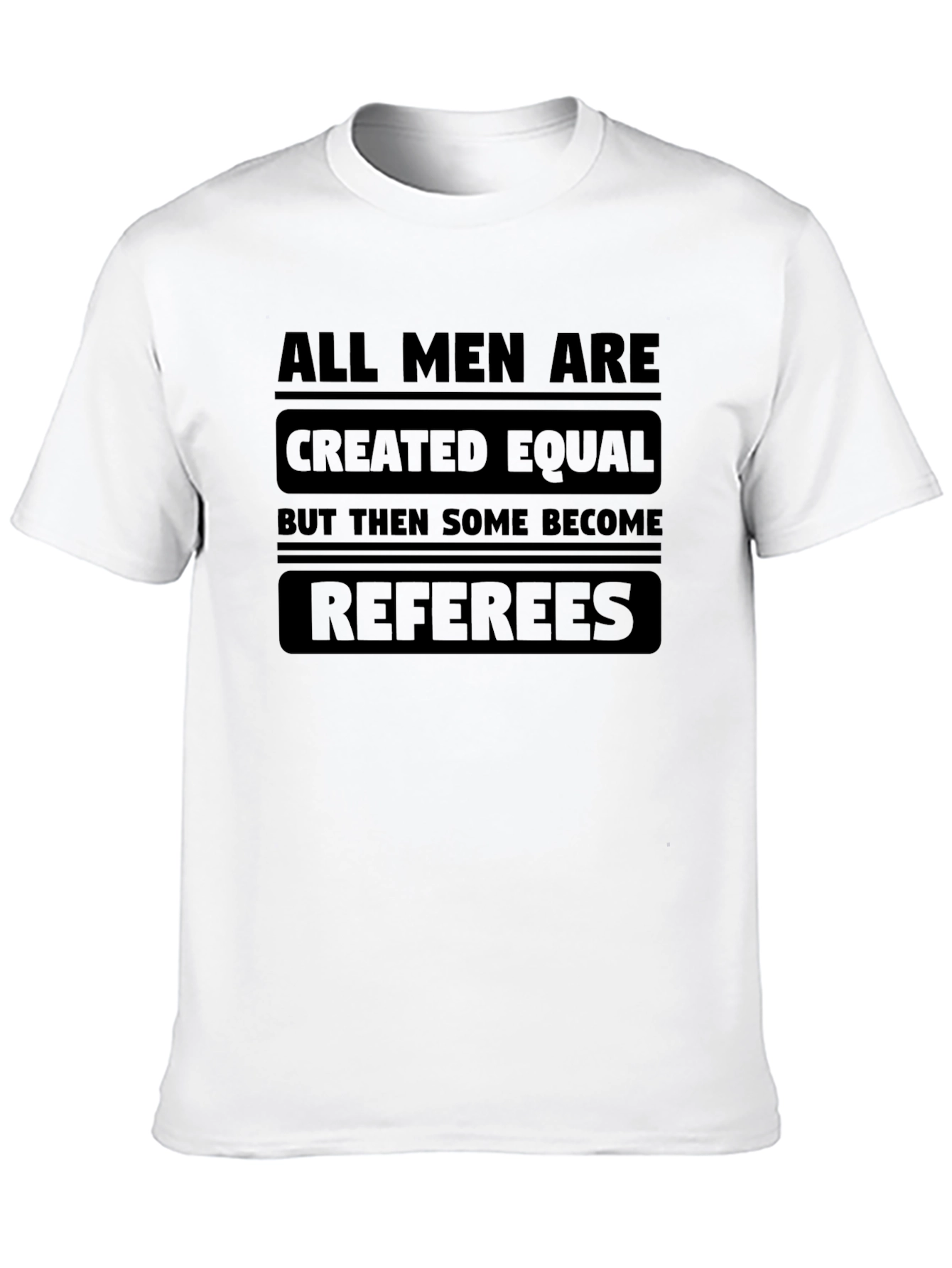 Black Referee Humor T-Shirt view 10