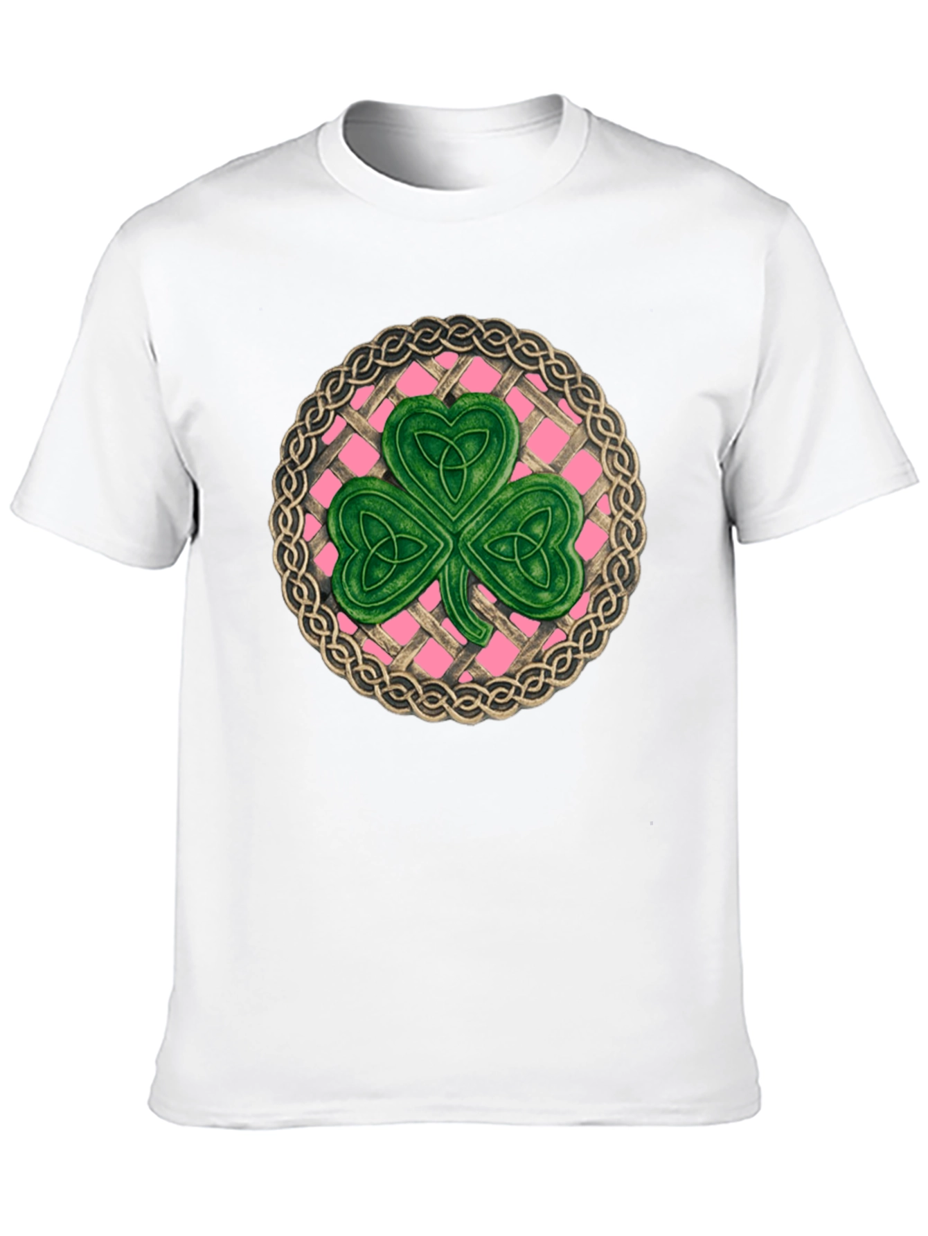 Black Celtic Knot Shamrock T-Shirt - St. Patrick's Day view 10